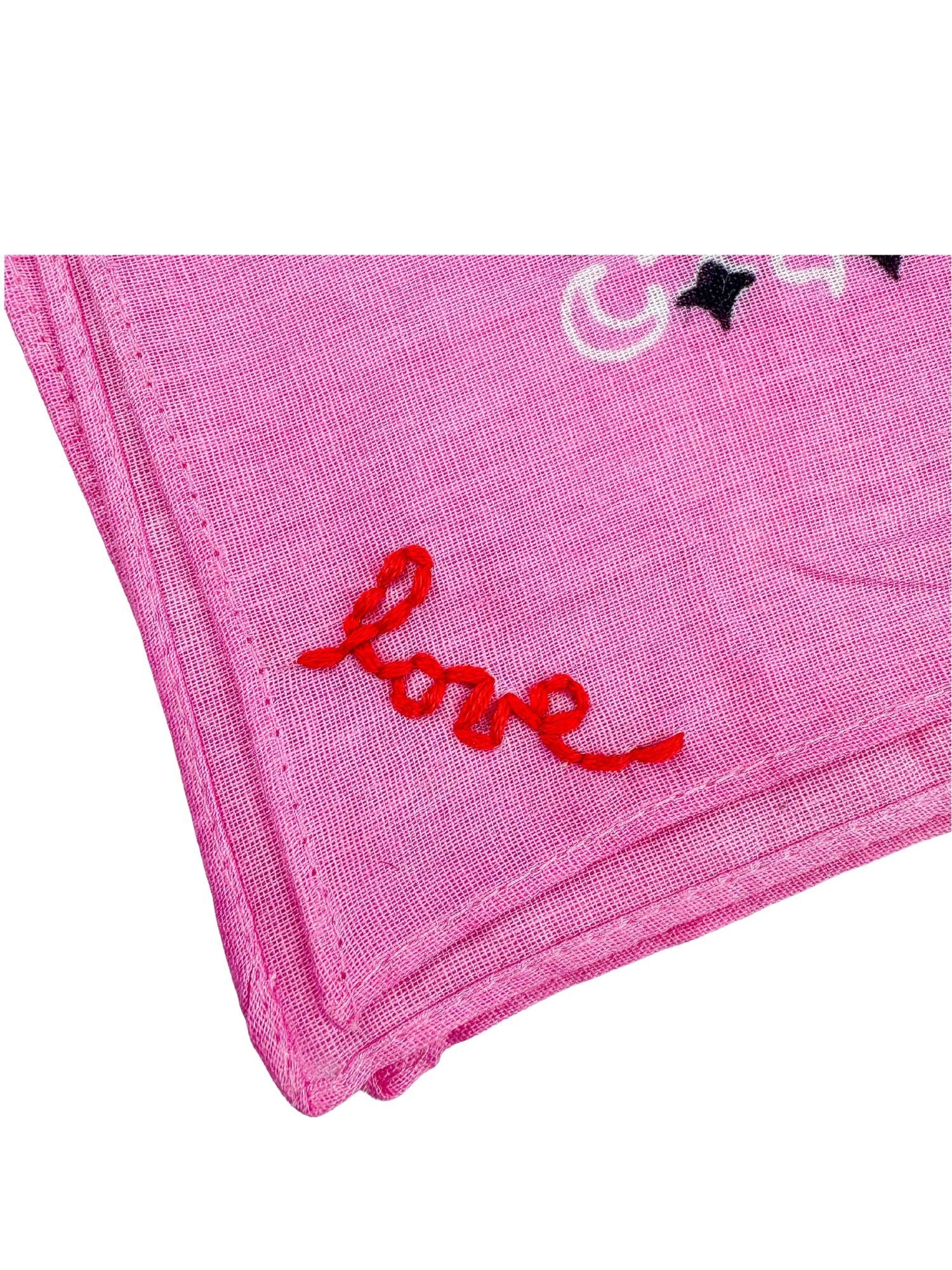 Stitched Bandana | Light Pink