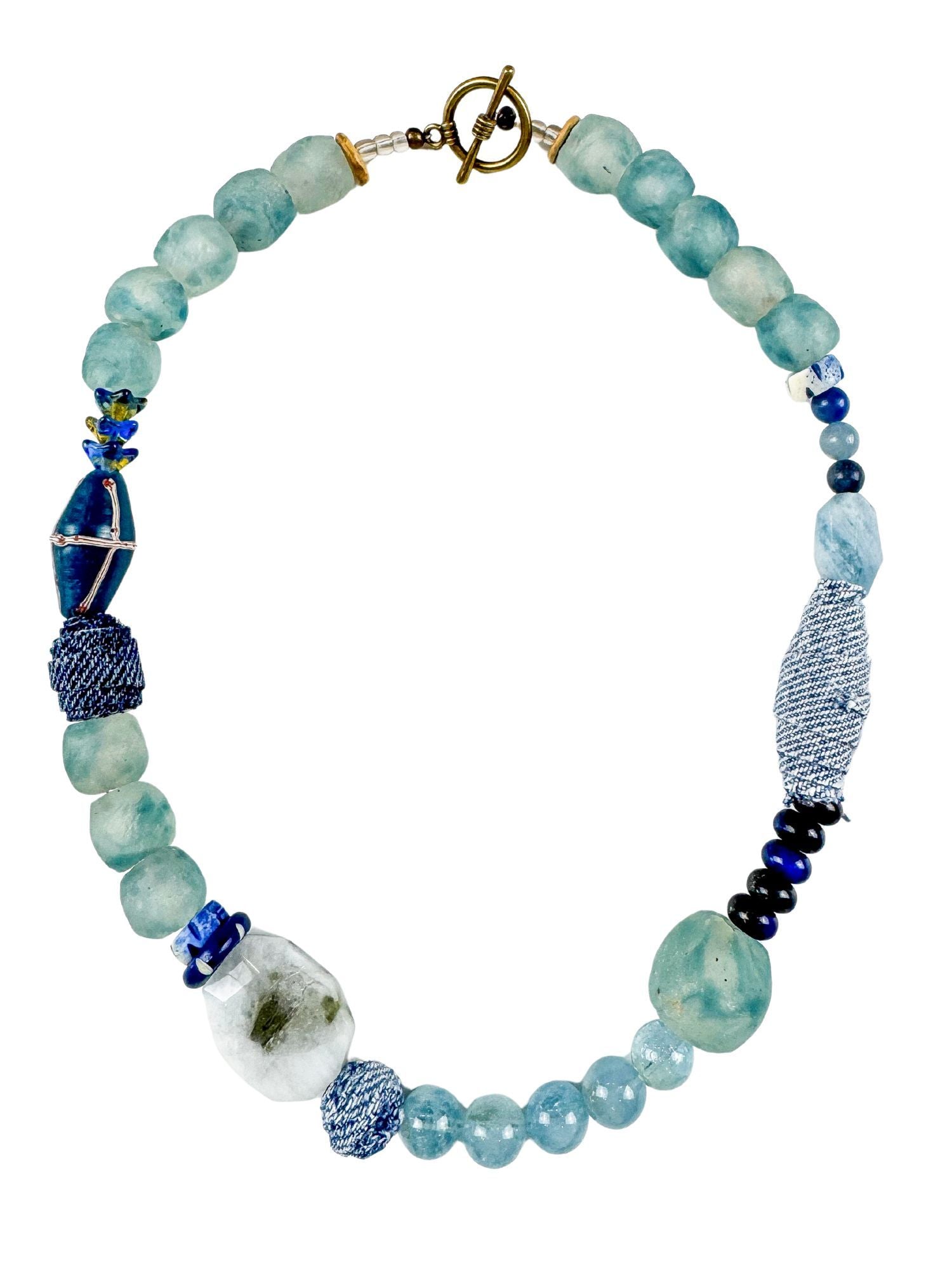 Classic Necklace | Mixed Denim