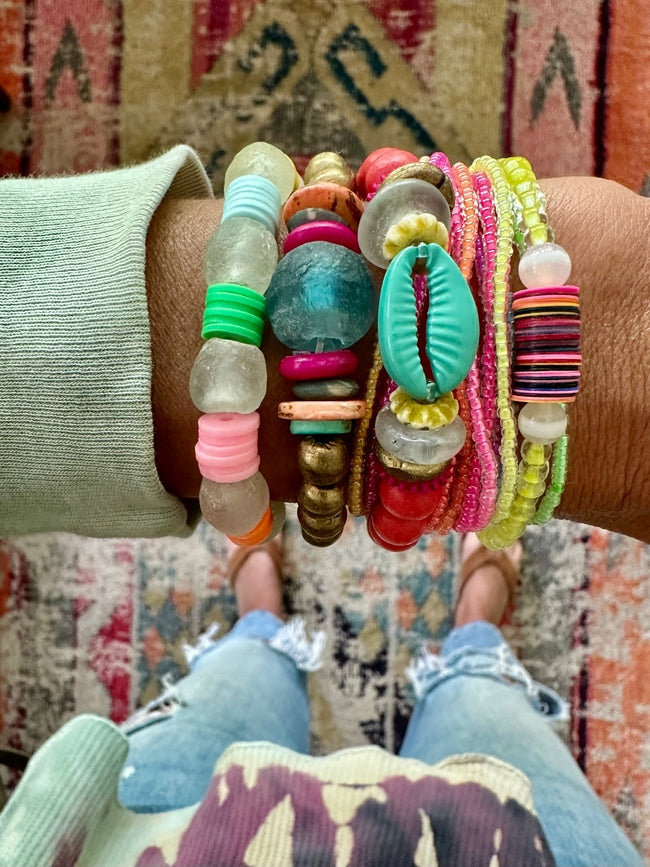 Cowrie Single Stack Bracelet | Sayulita