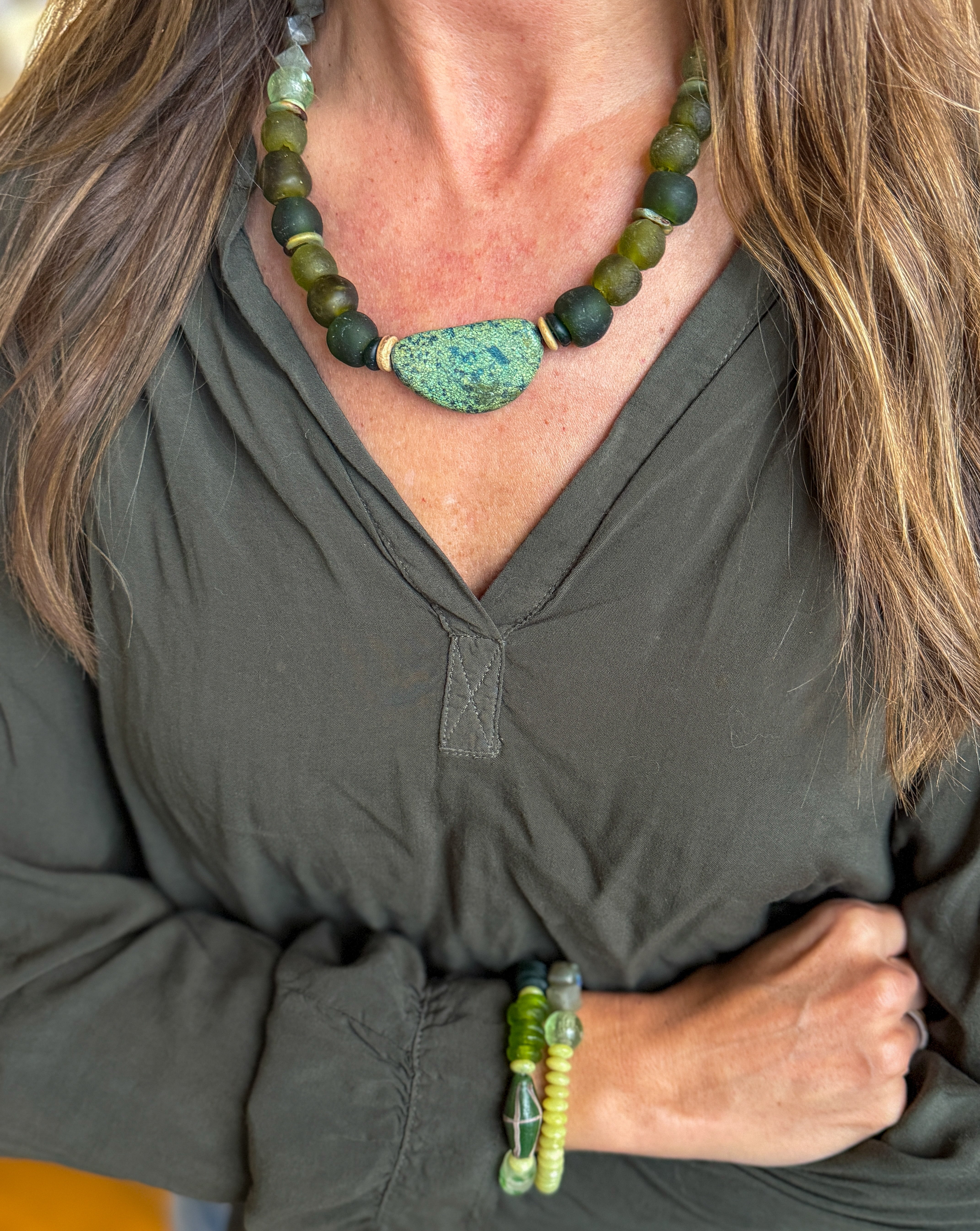 Tribal Stack Bracelet | Moss