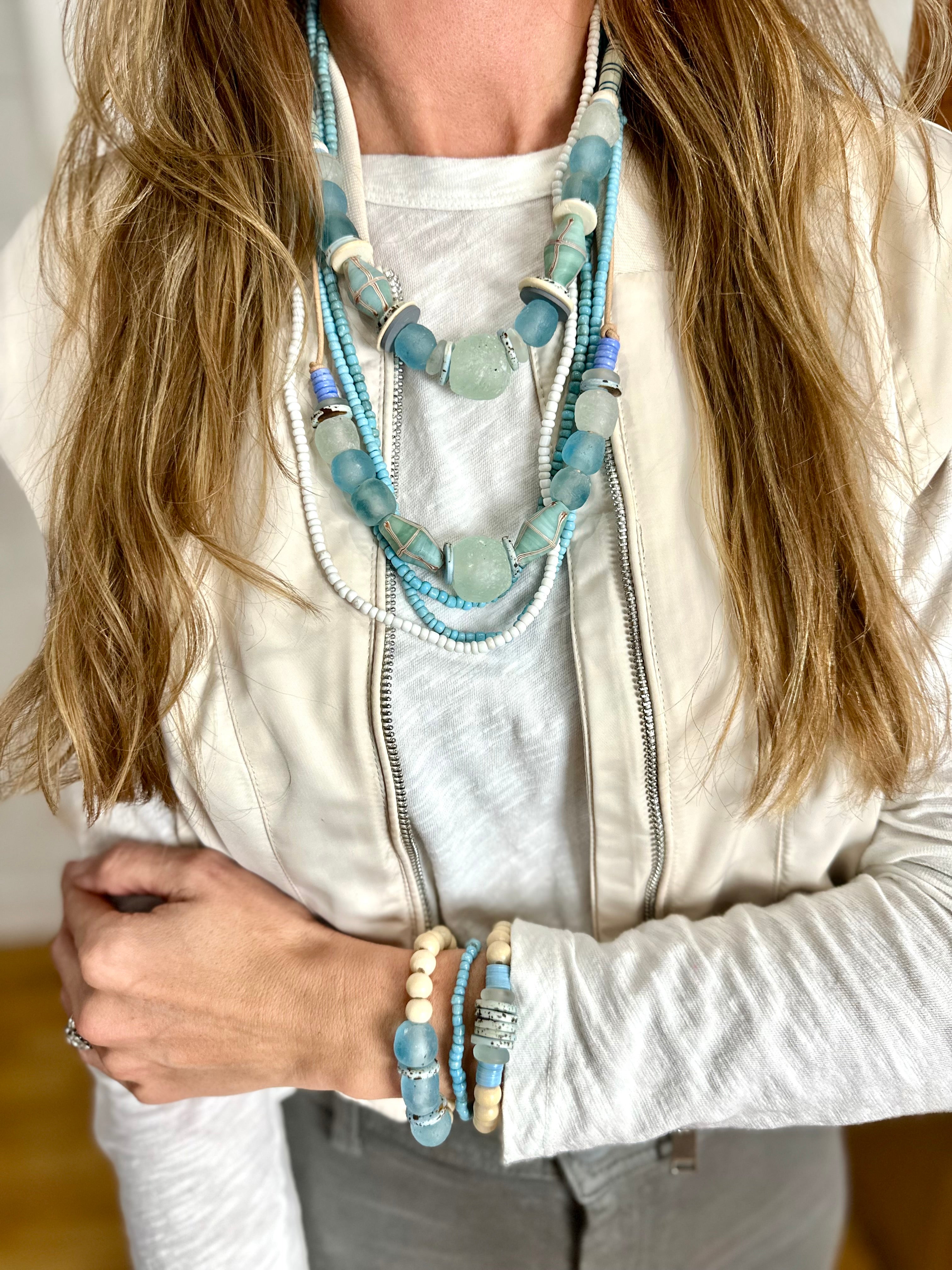 Tribal Classic Necklace | Carolina Blue