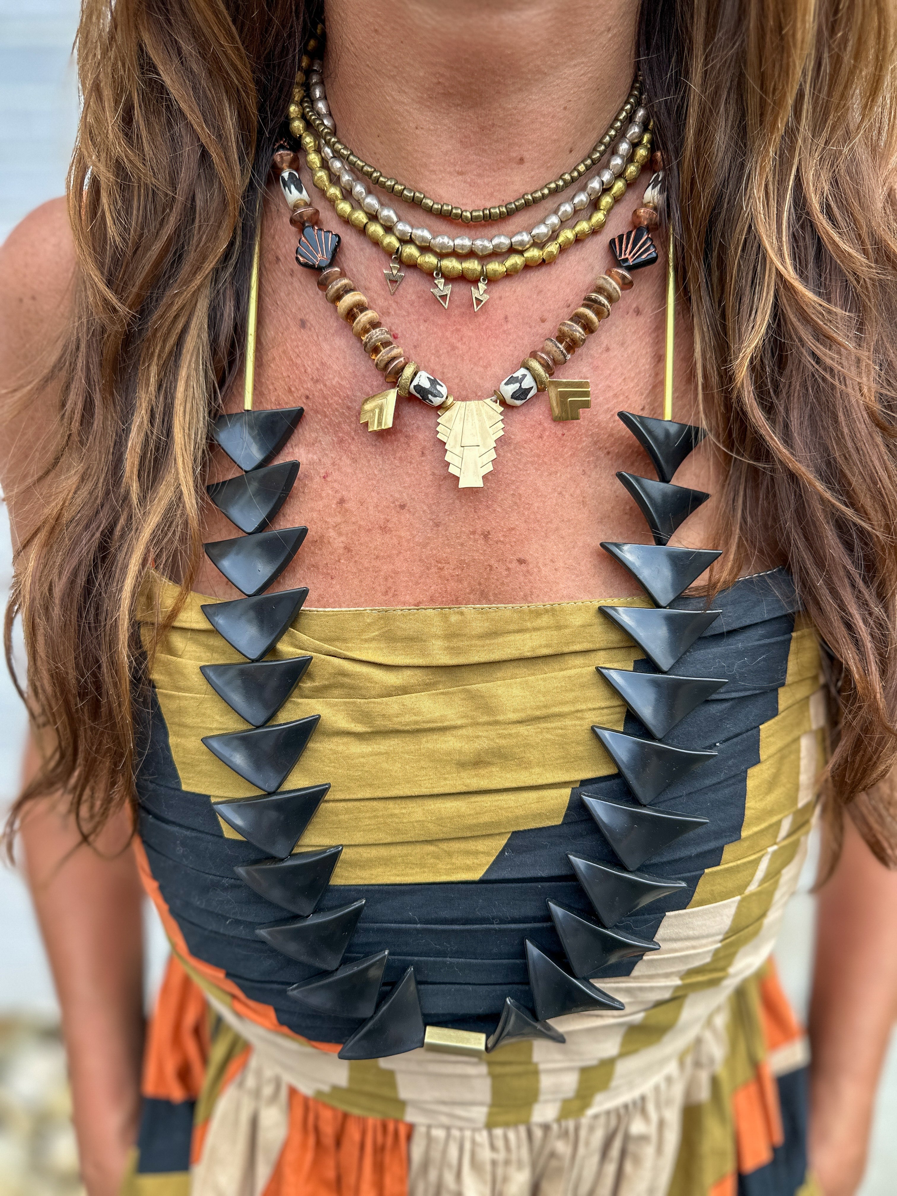 Metal Choker Necklace | Art Deco