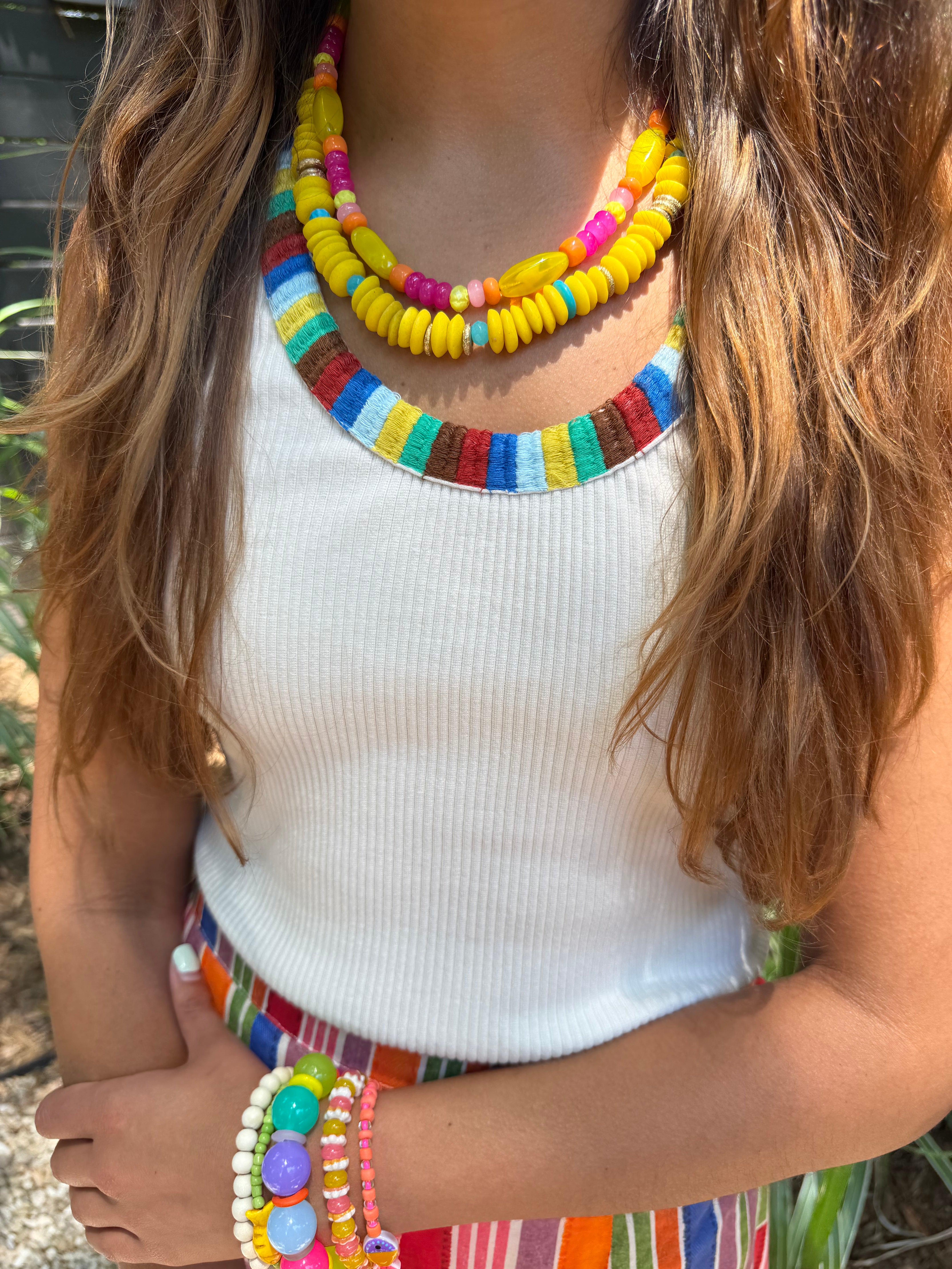 Classic Necklace |  Cabana Yellow