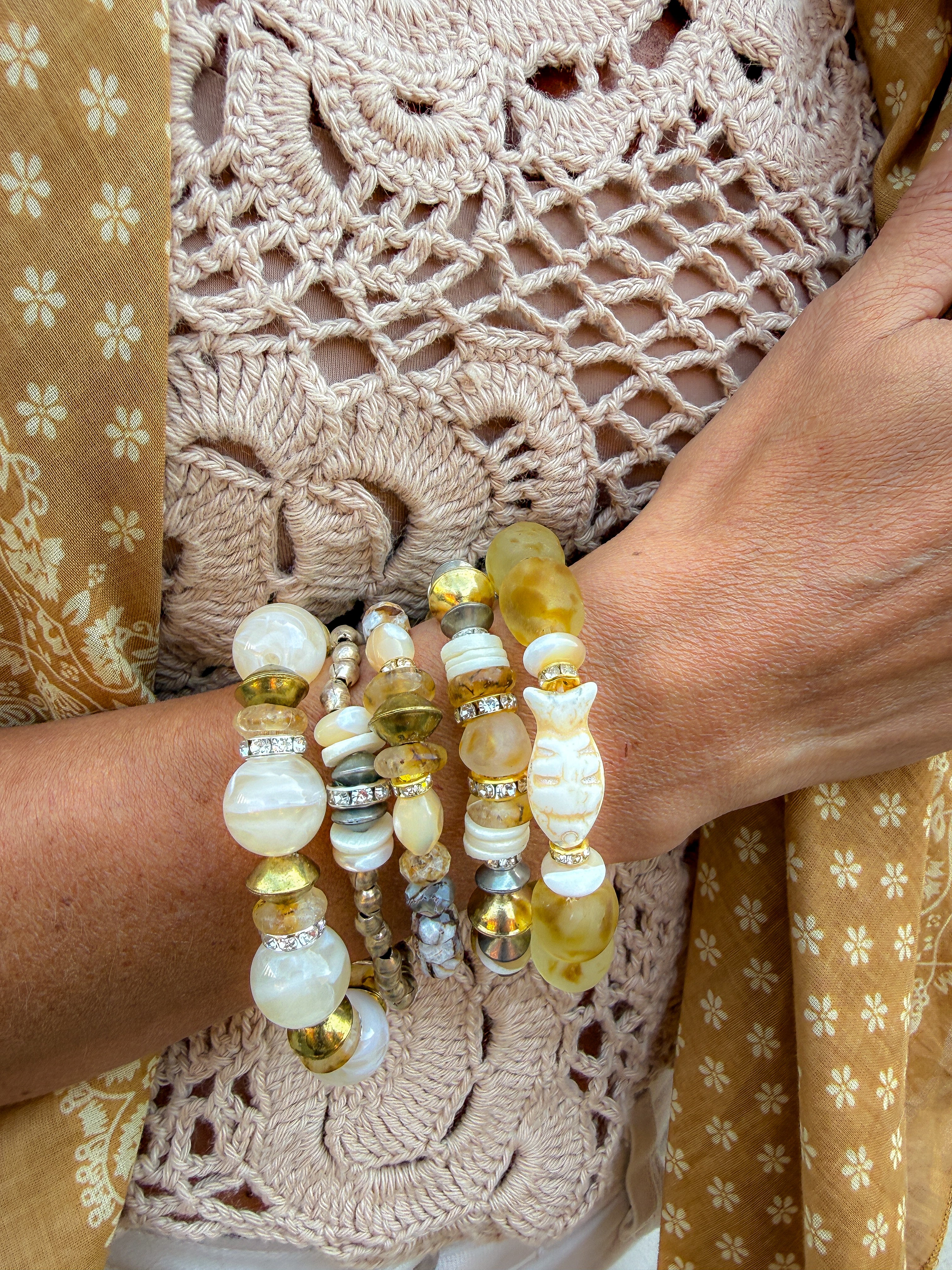 Metal Stack Bracelet | Golden Hour