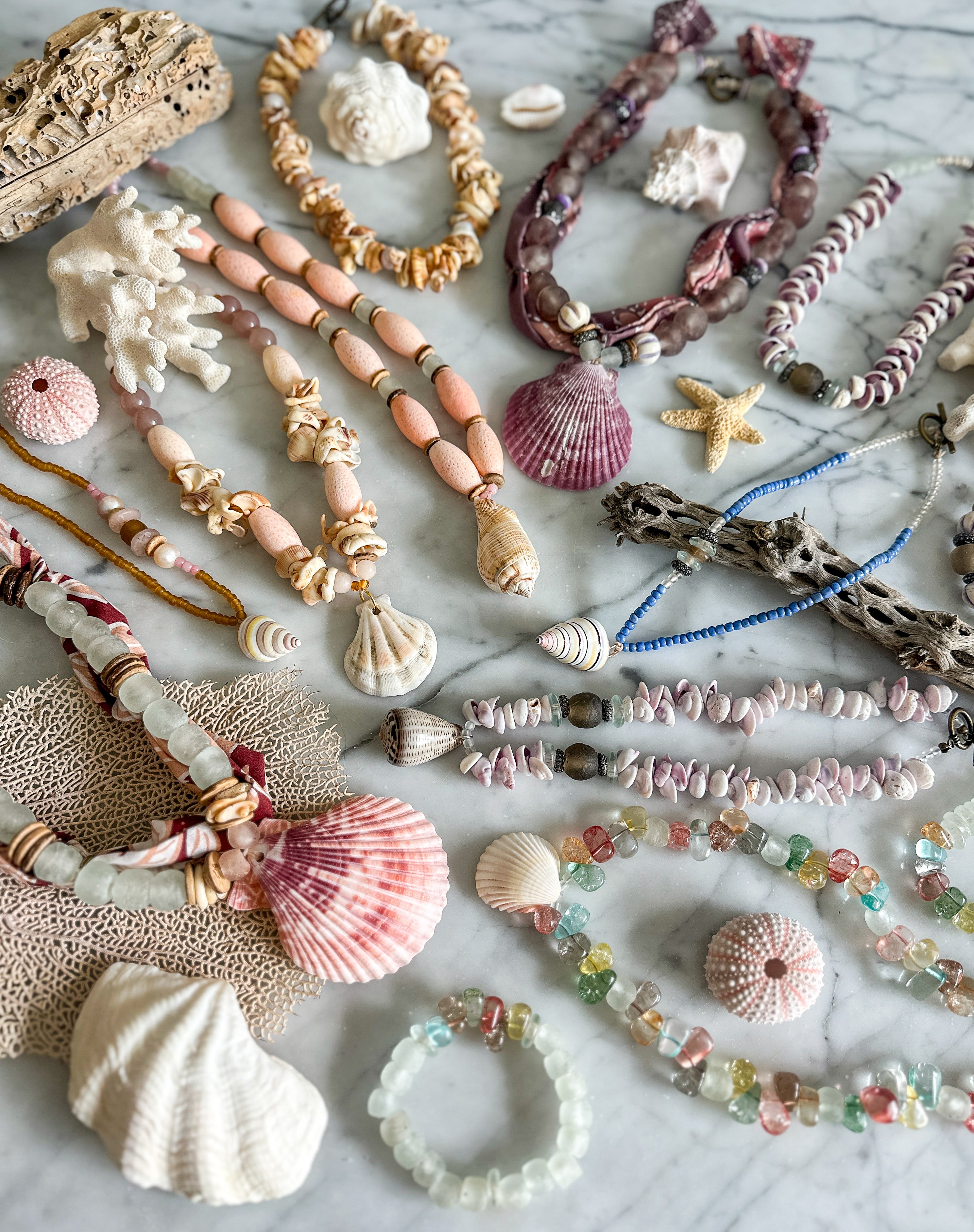 Classic Shell Necklace | Melon