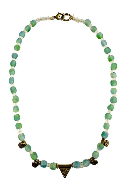 Art Deco Tribal Necklace | Lagoon