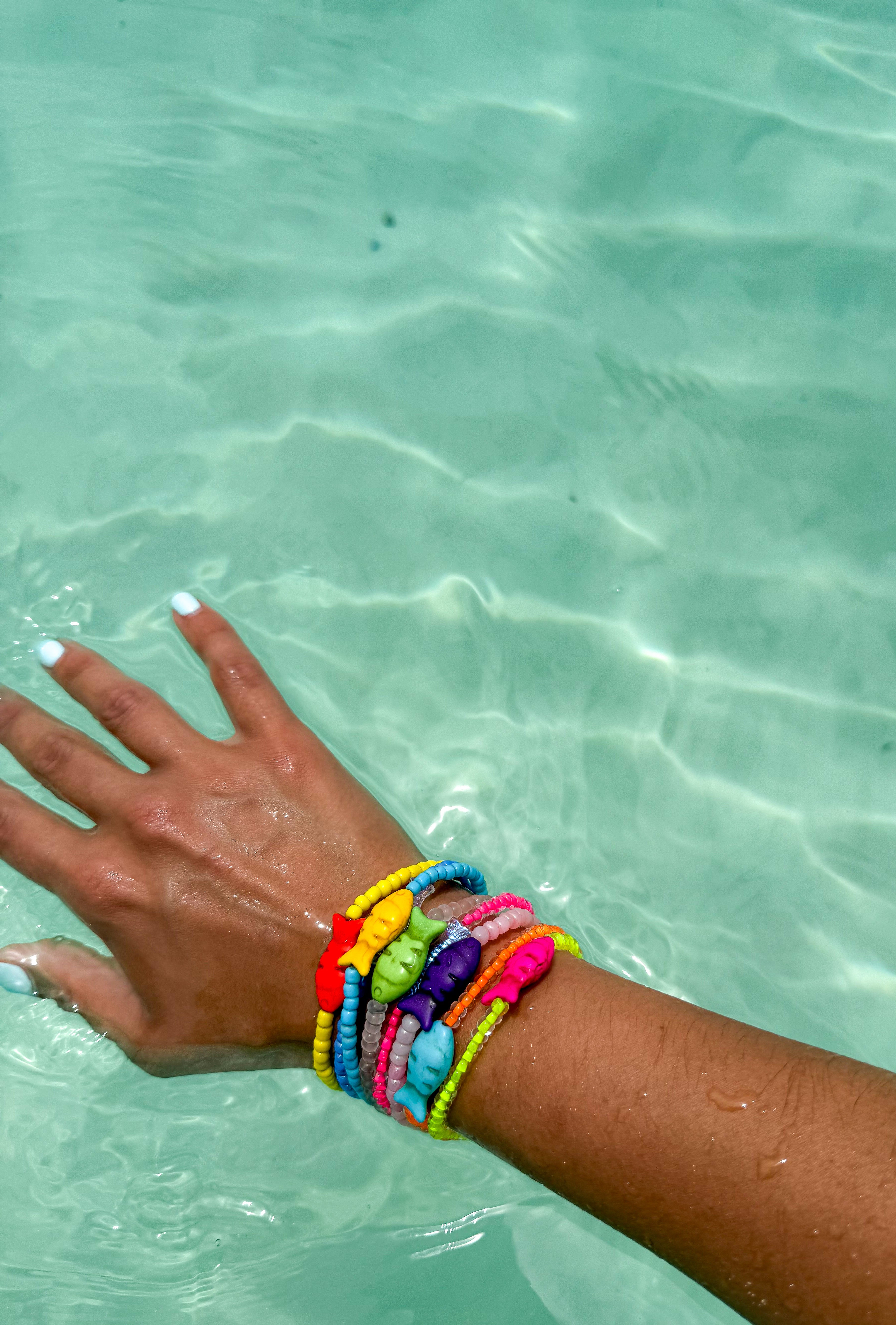 Simple Seed Bracelet | Lilac Fish