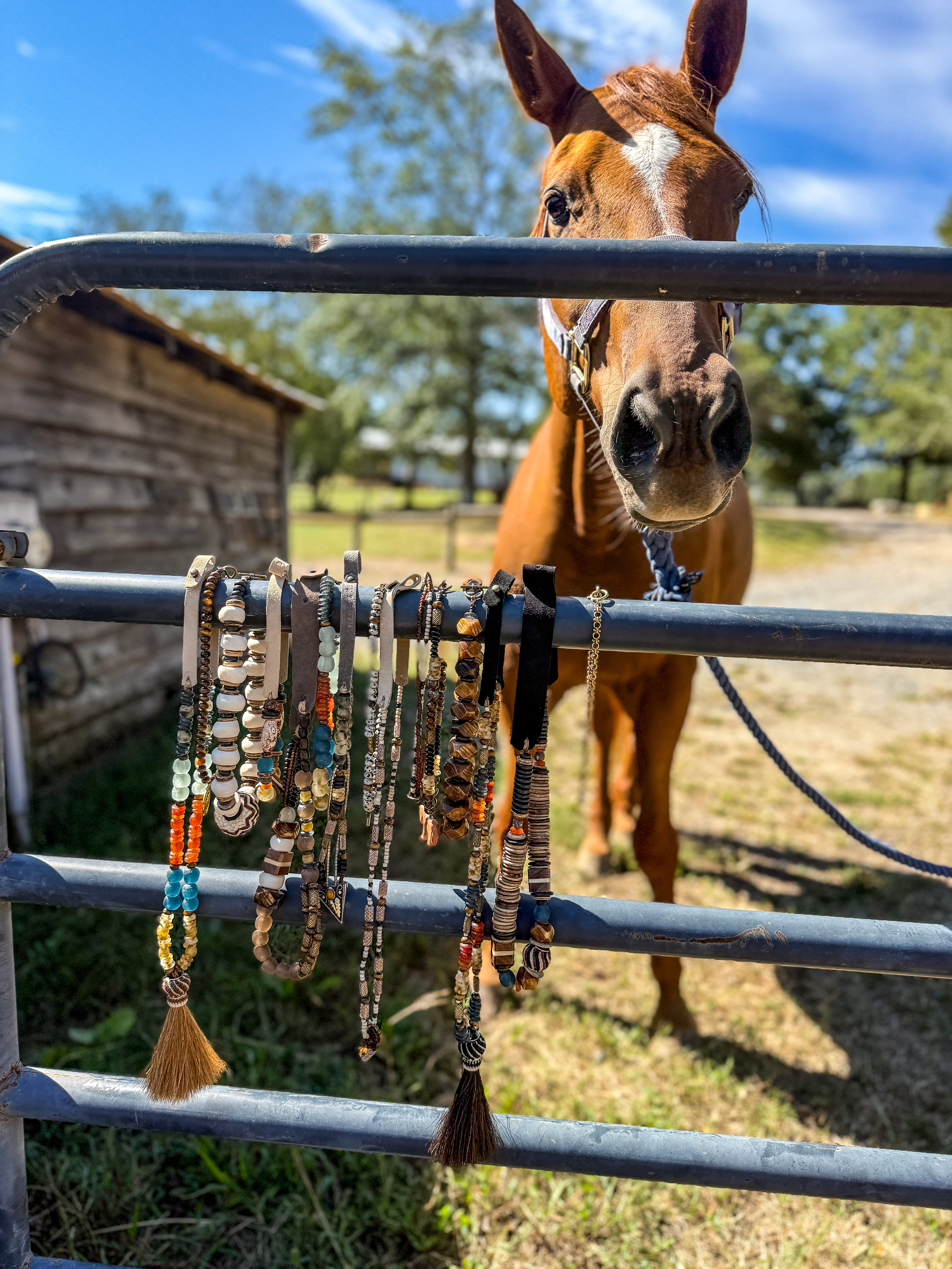 Slim Horse Hair Necklace | Brown Equestrian