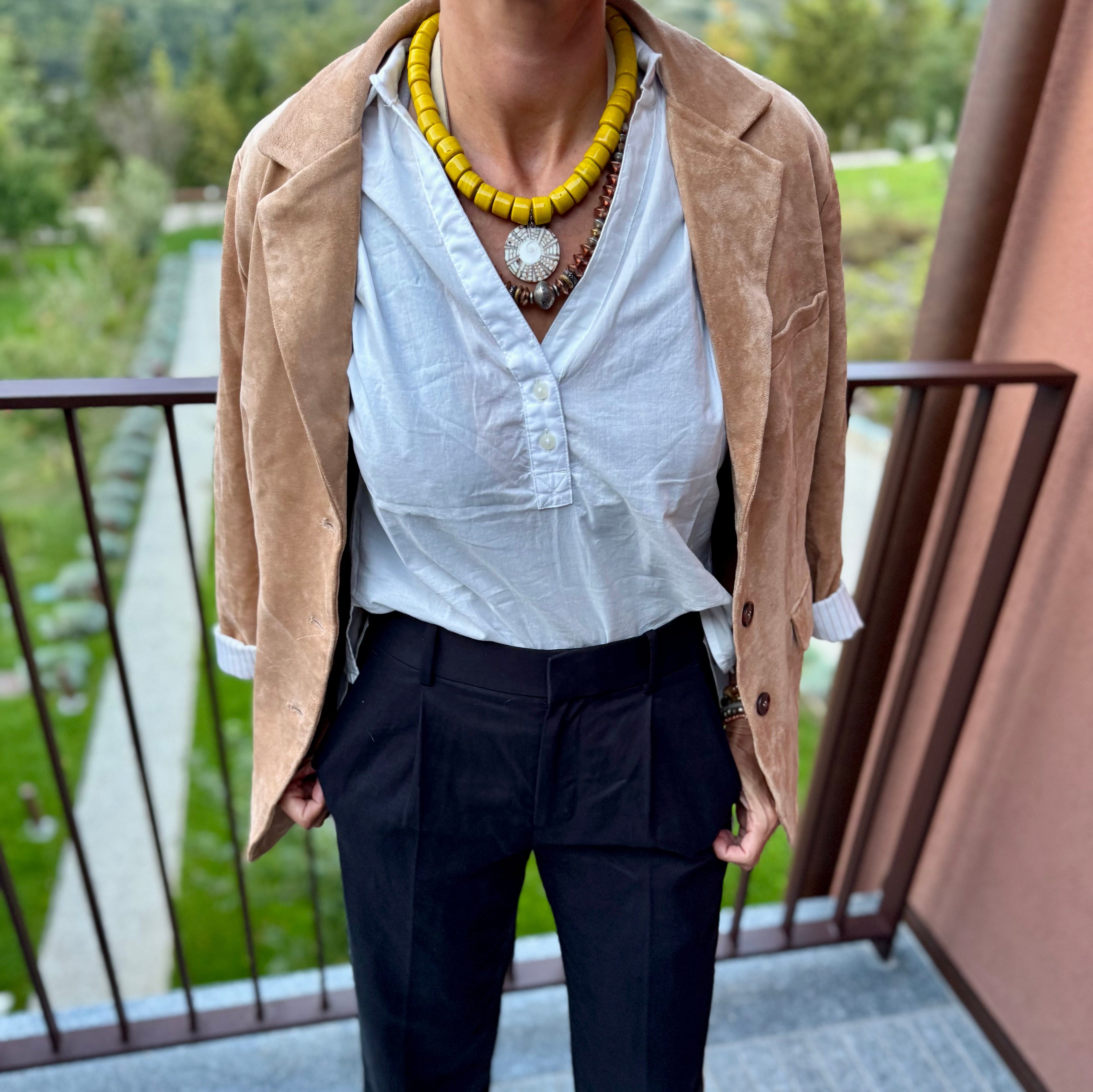 Classic Pendant Necklace | Citrine