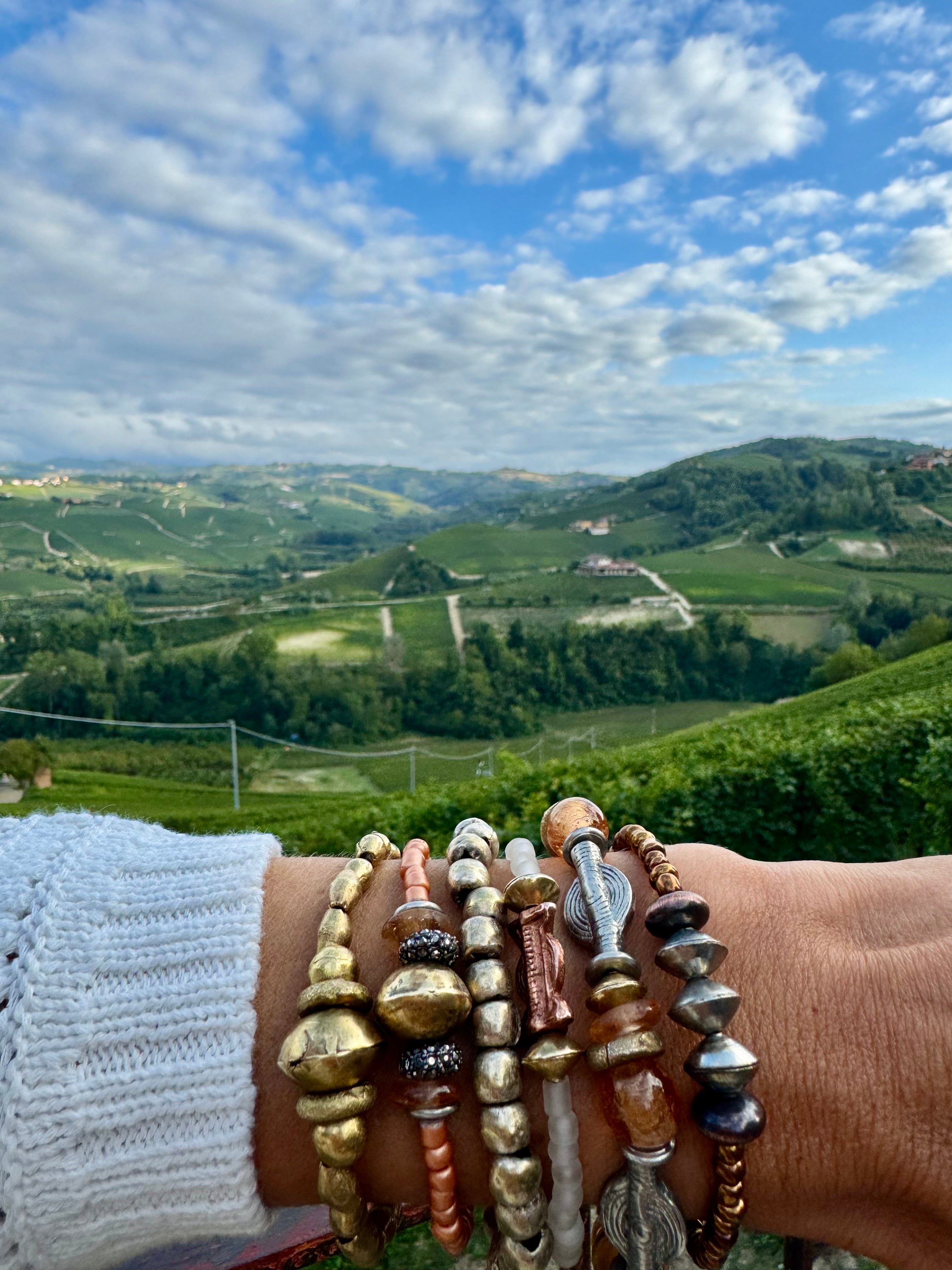 Simple Seed Bracelet | Mixed Metal