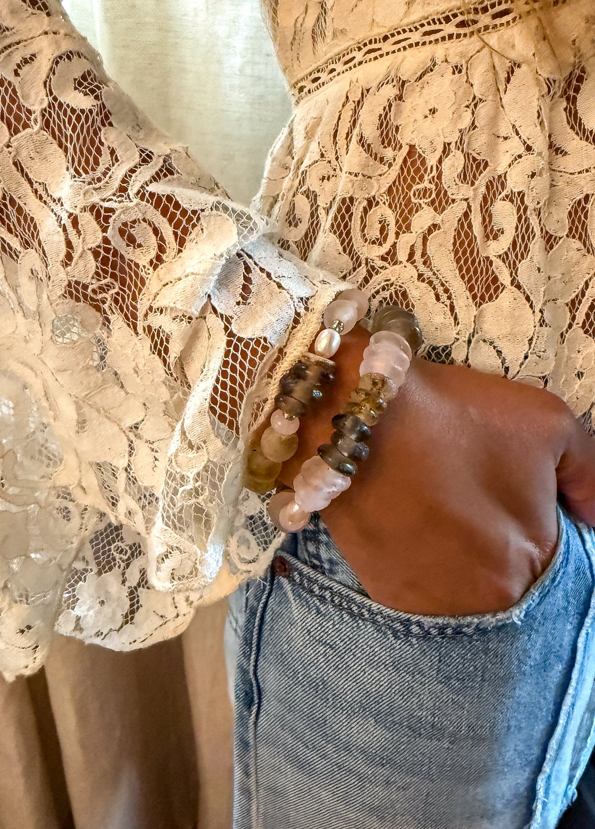 Intricate Stack Bracelet | Blush