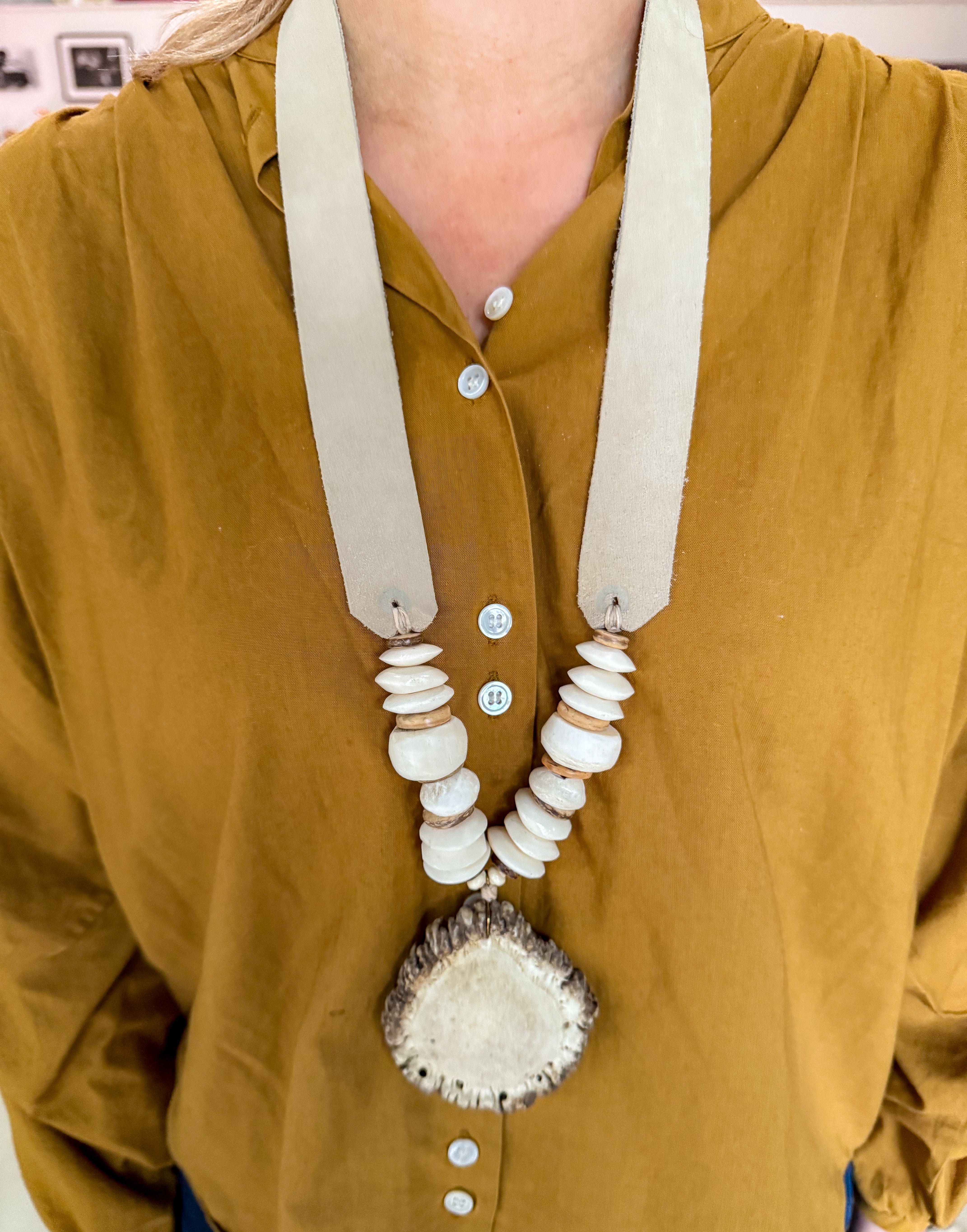 Antler Burr Necklace | Low Country