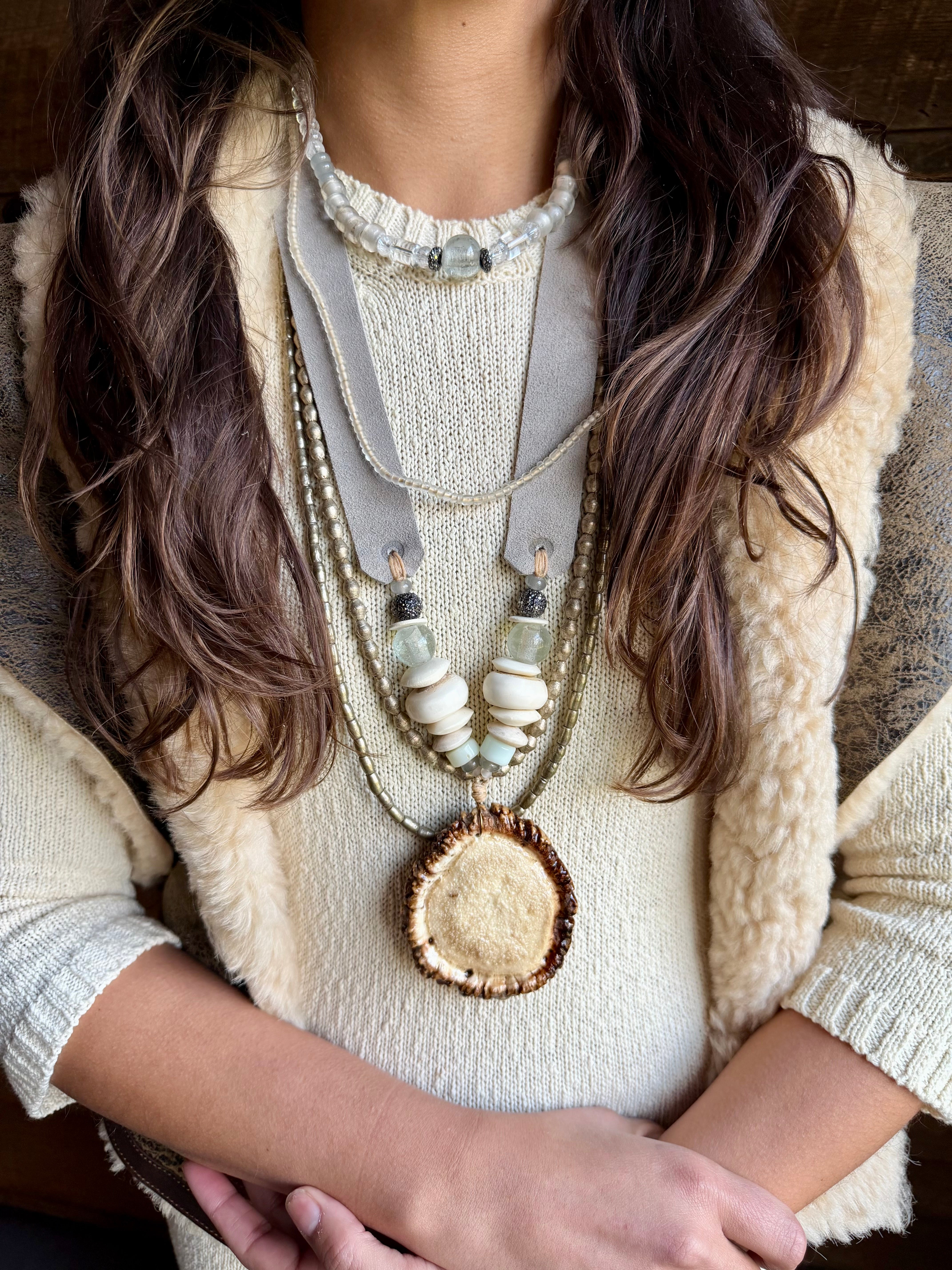Antler Burr Necklace | Aspen