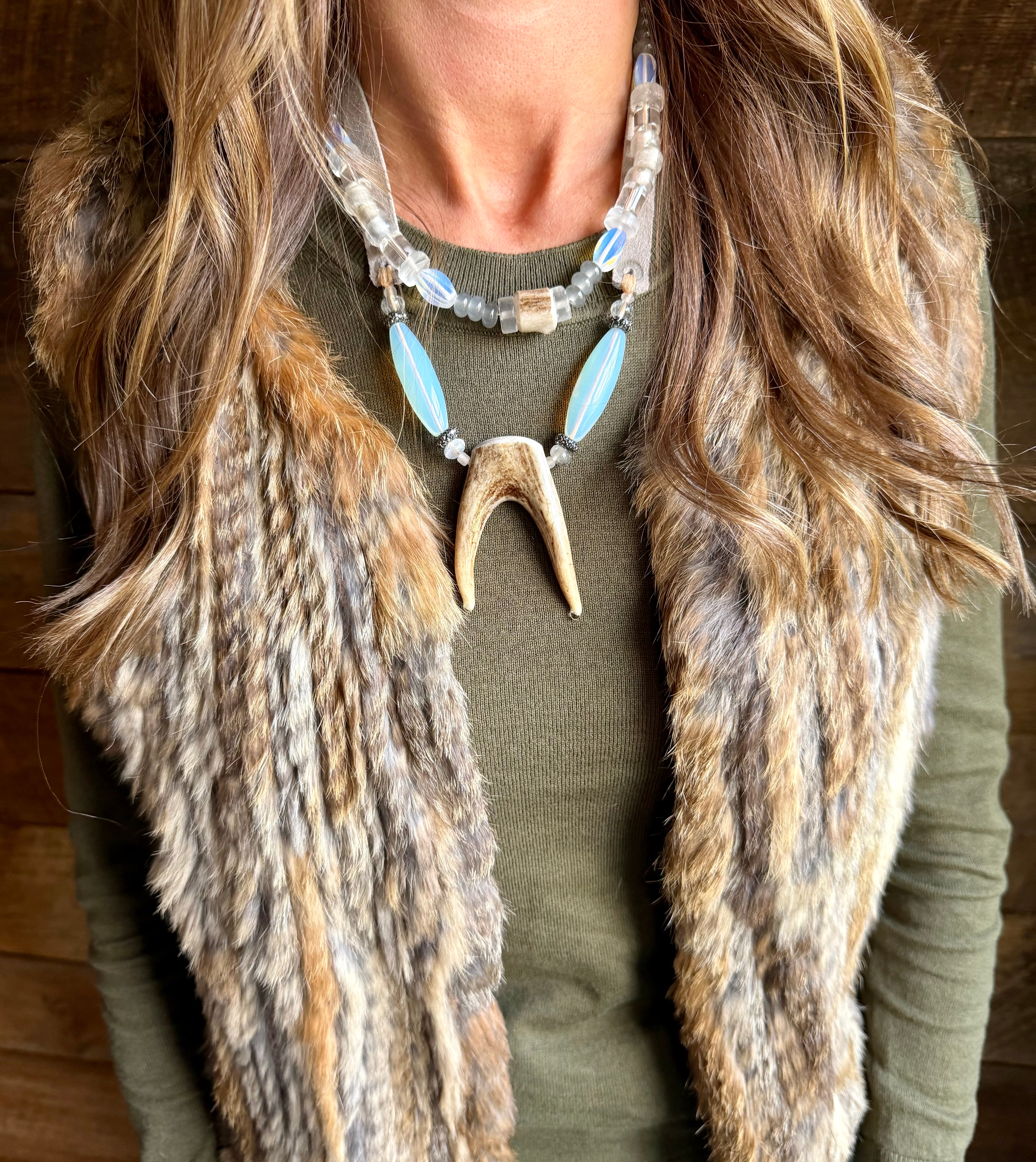 Slim Antler Necklace | Aspen