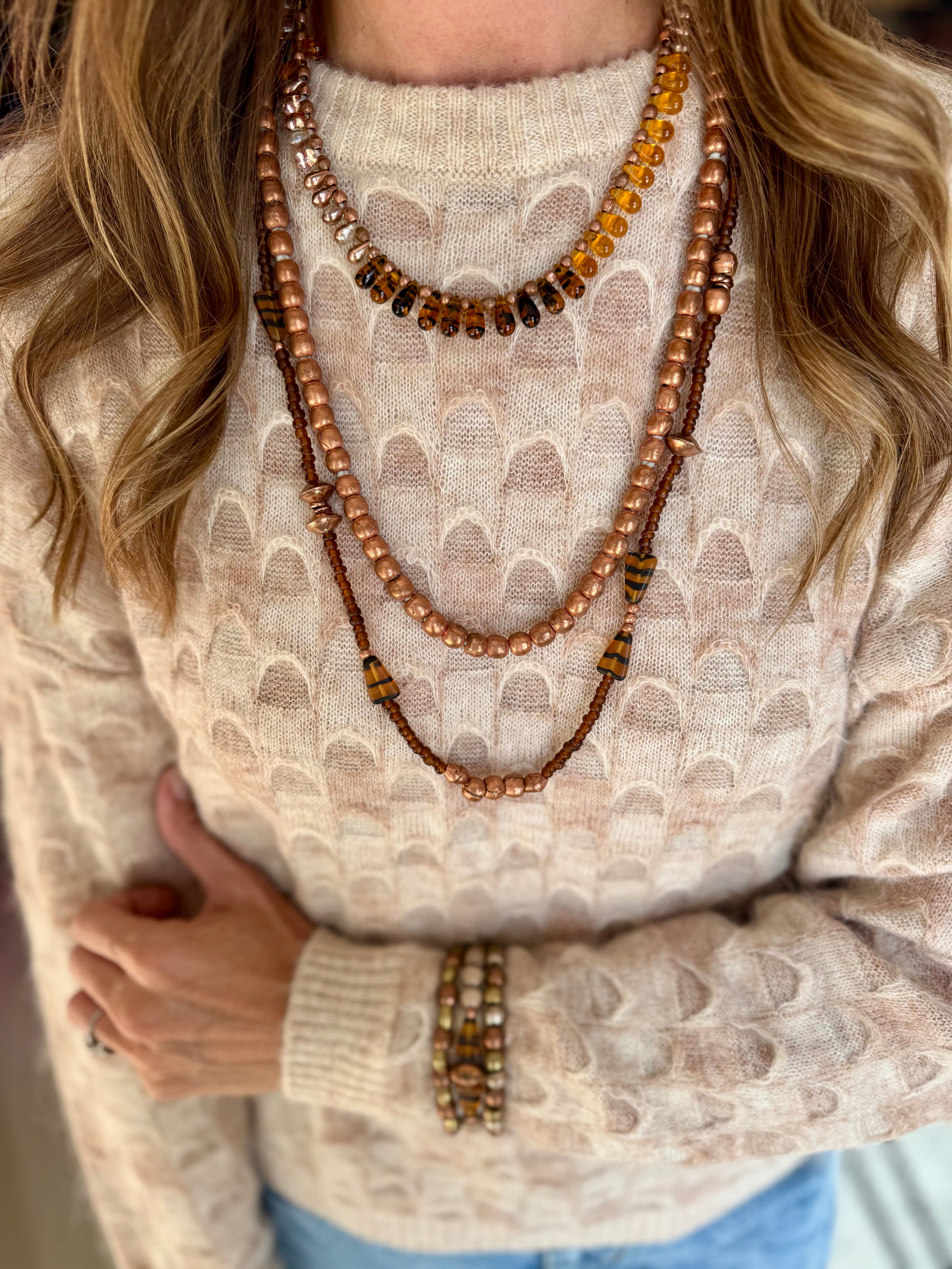 Classic Drop Necklace | Amber