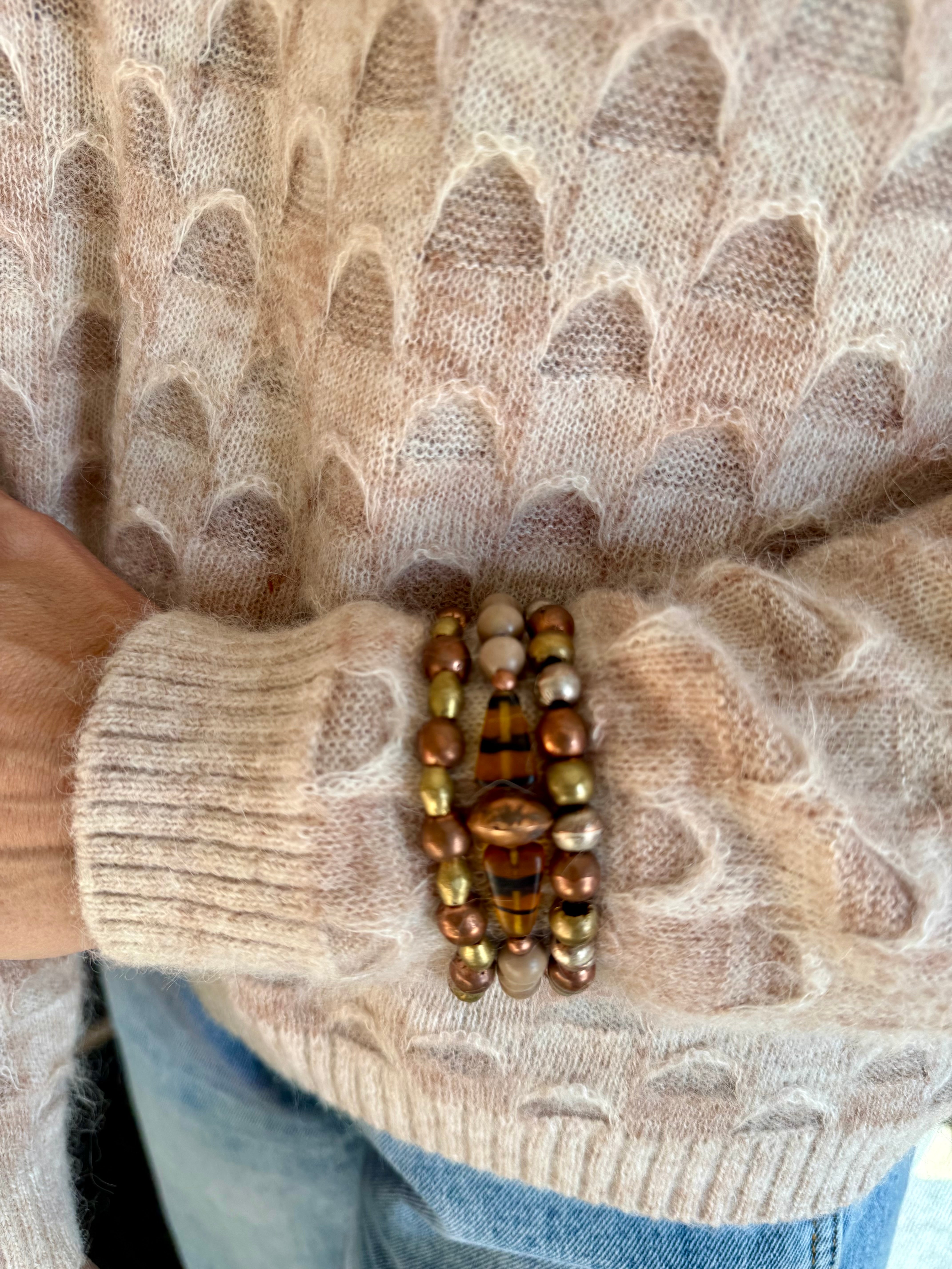 Single Stack Bracelet | Amber