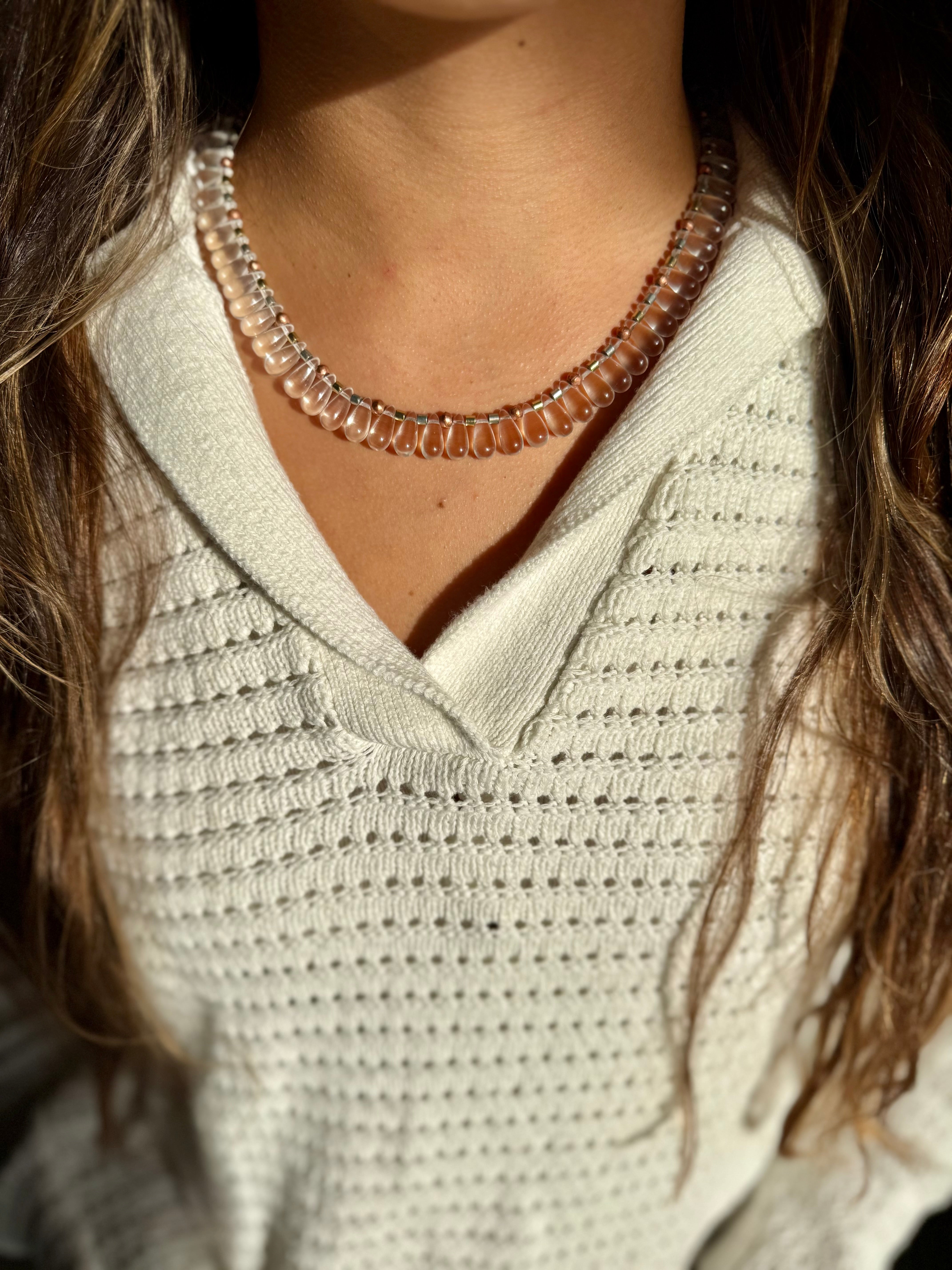 Classic Drop Necklace | Mixed Metal