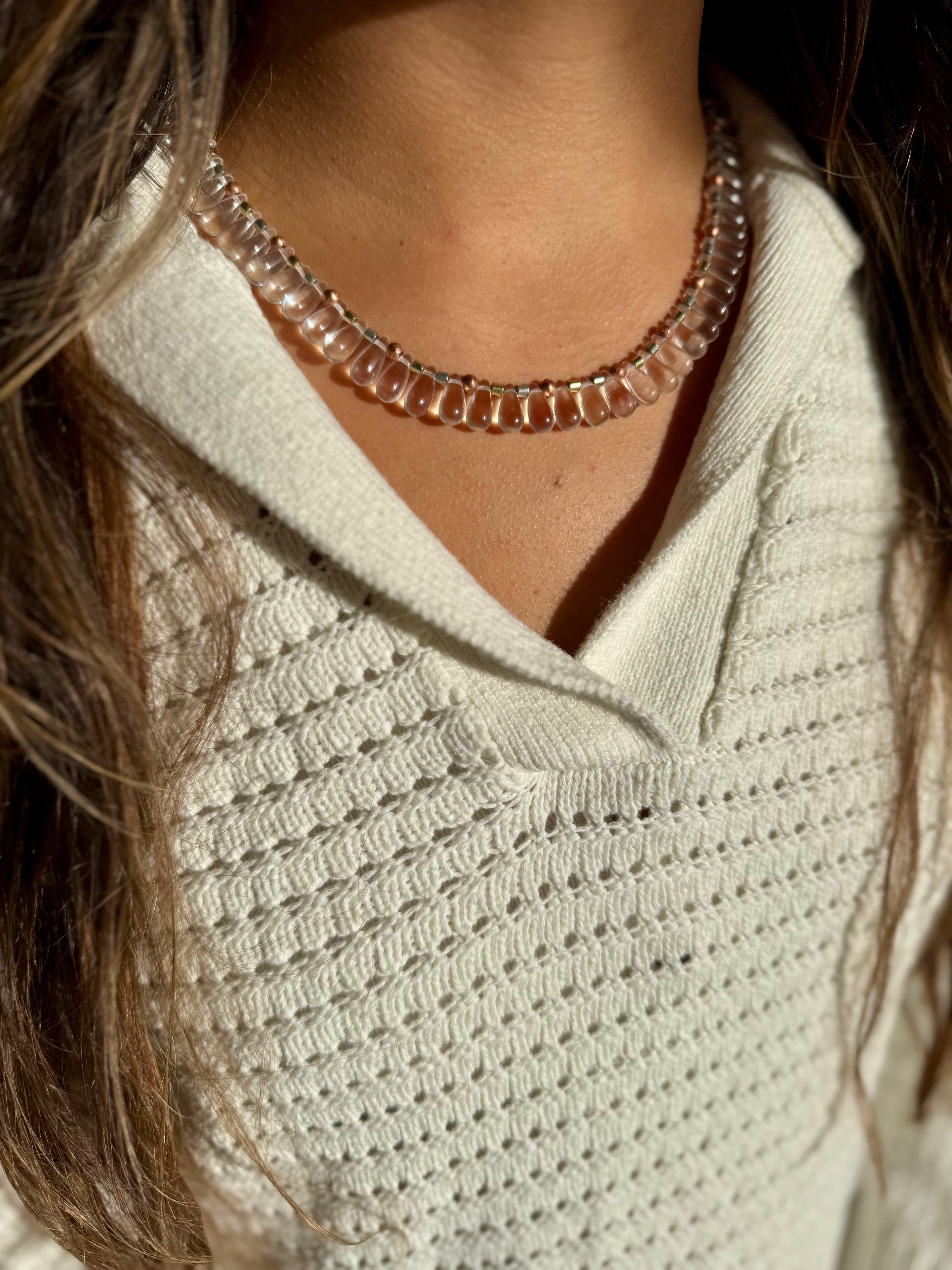 Classic Drop Necklace | Mixed Metal