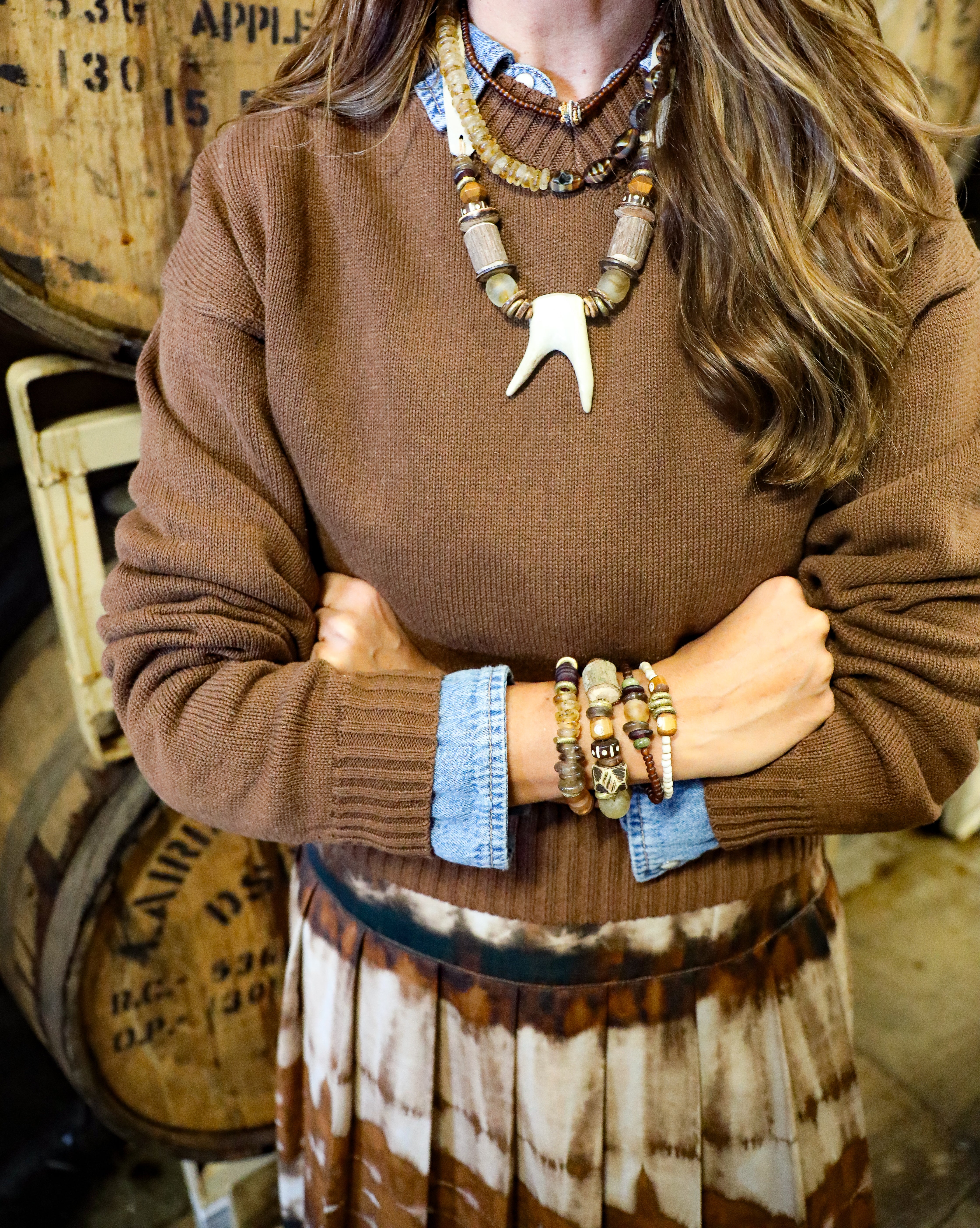 Slim Antler Necklace | Roots