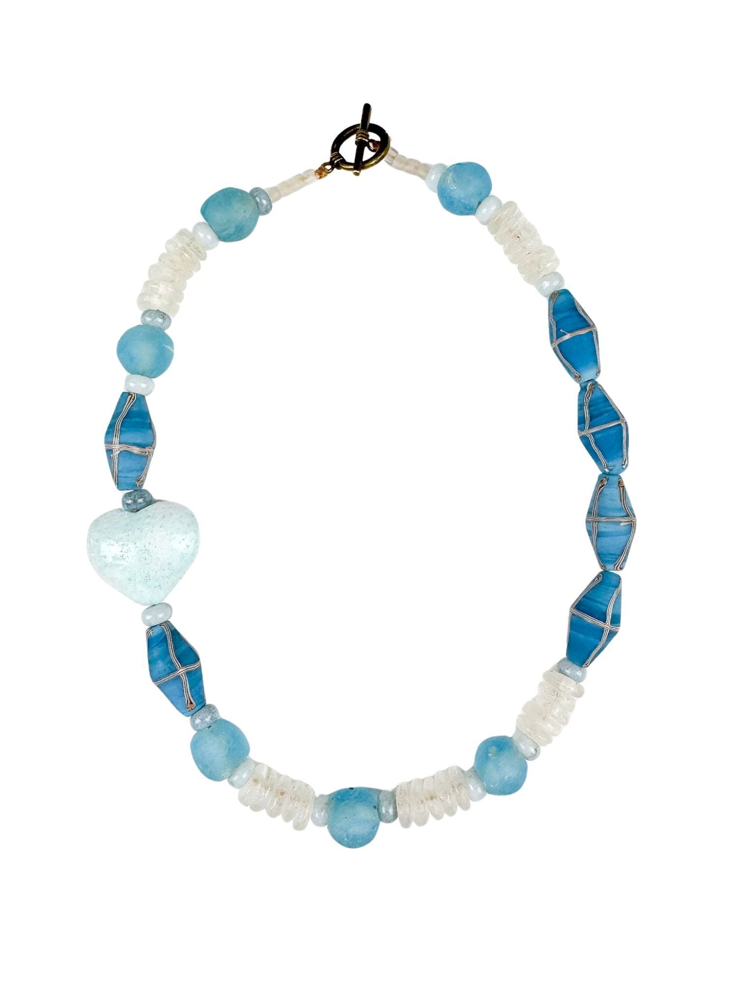 Classic Heart Necklace | Carolina Blue