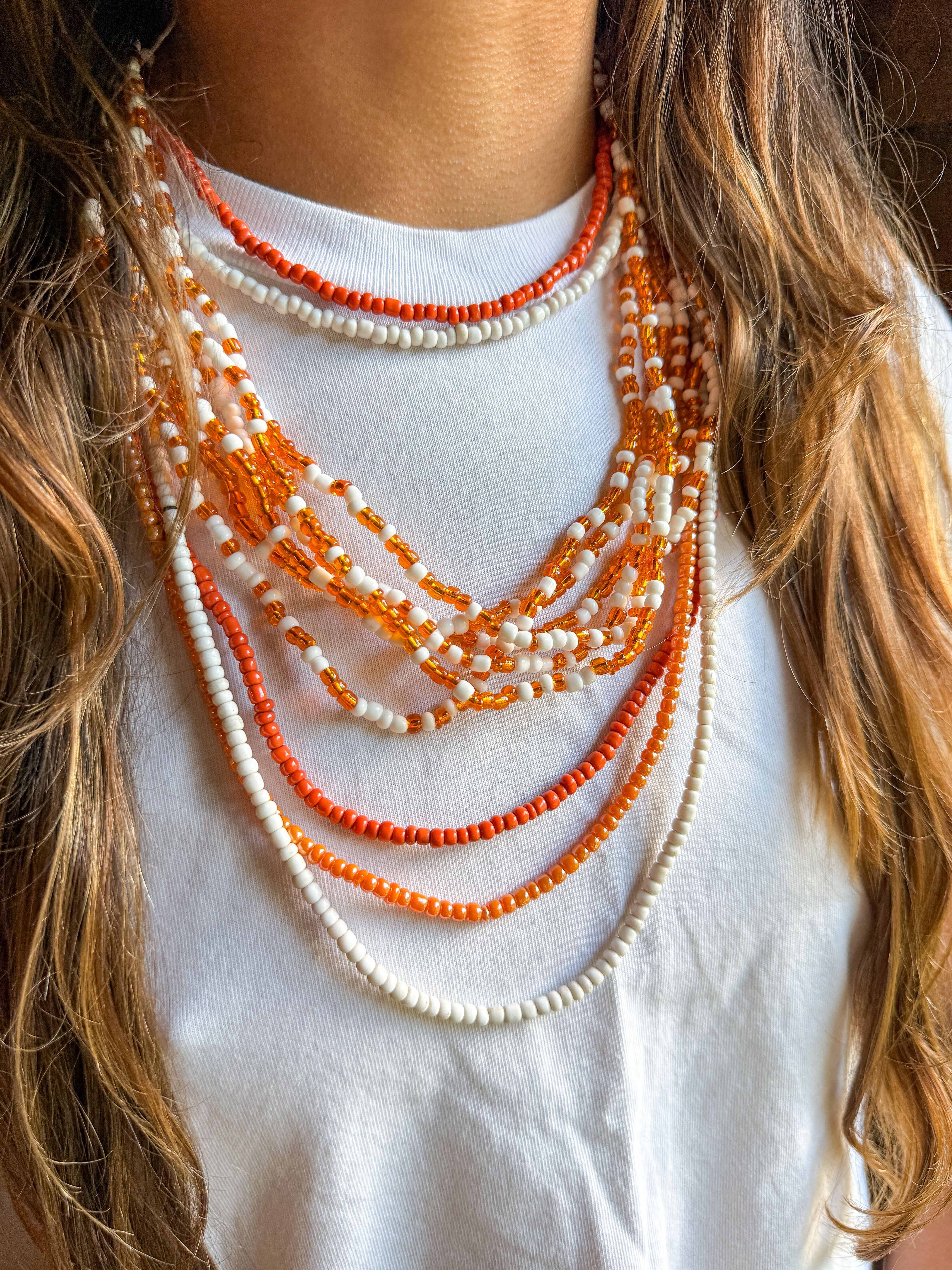 Seed Classic Necklace | Orange