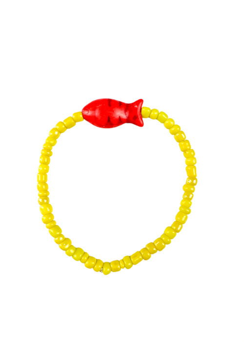 Simple Seed Bracelet | Yellow Fish