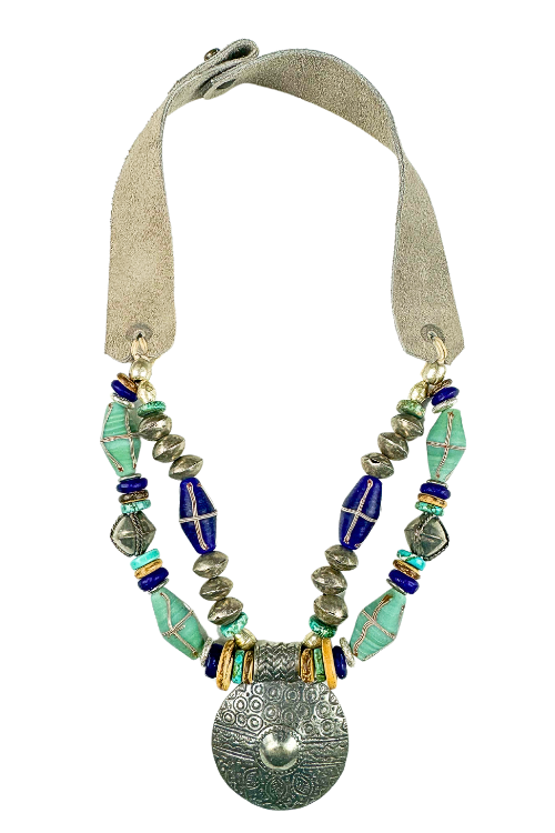 Mid Woven Pendant Necklace | West
