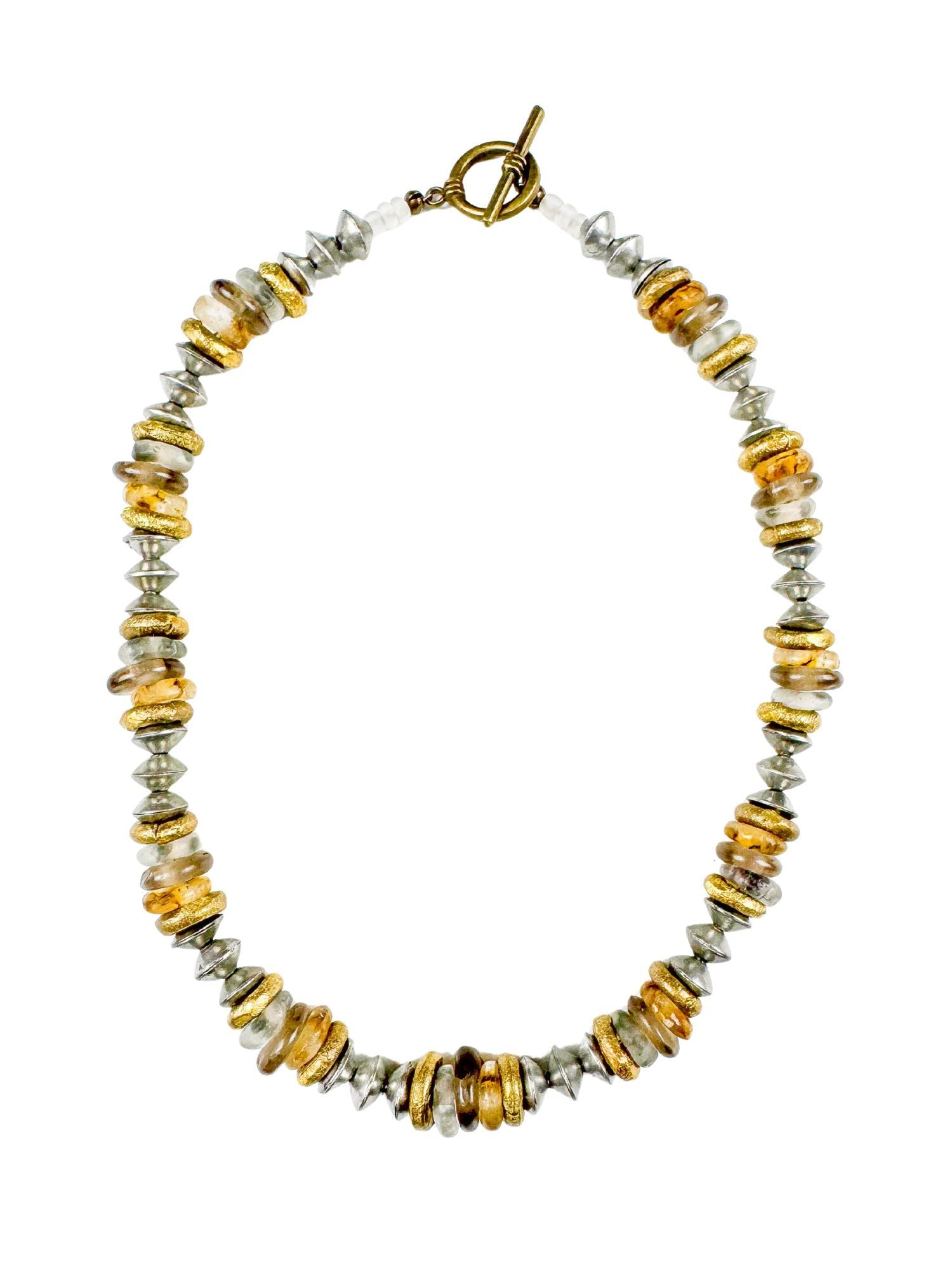 Classic Necklace | Mixed Metal Slate