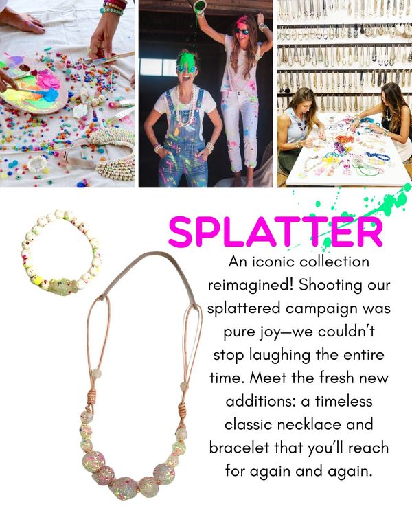 Cord Classic Necklace | Splattered
