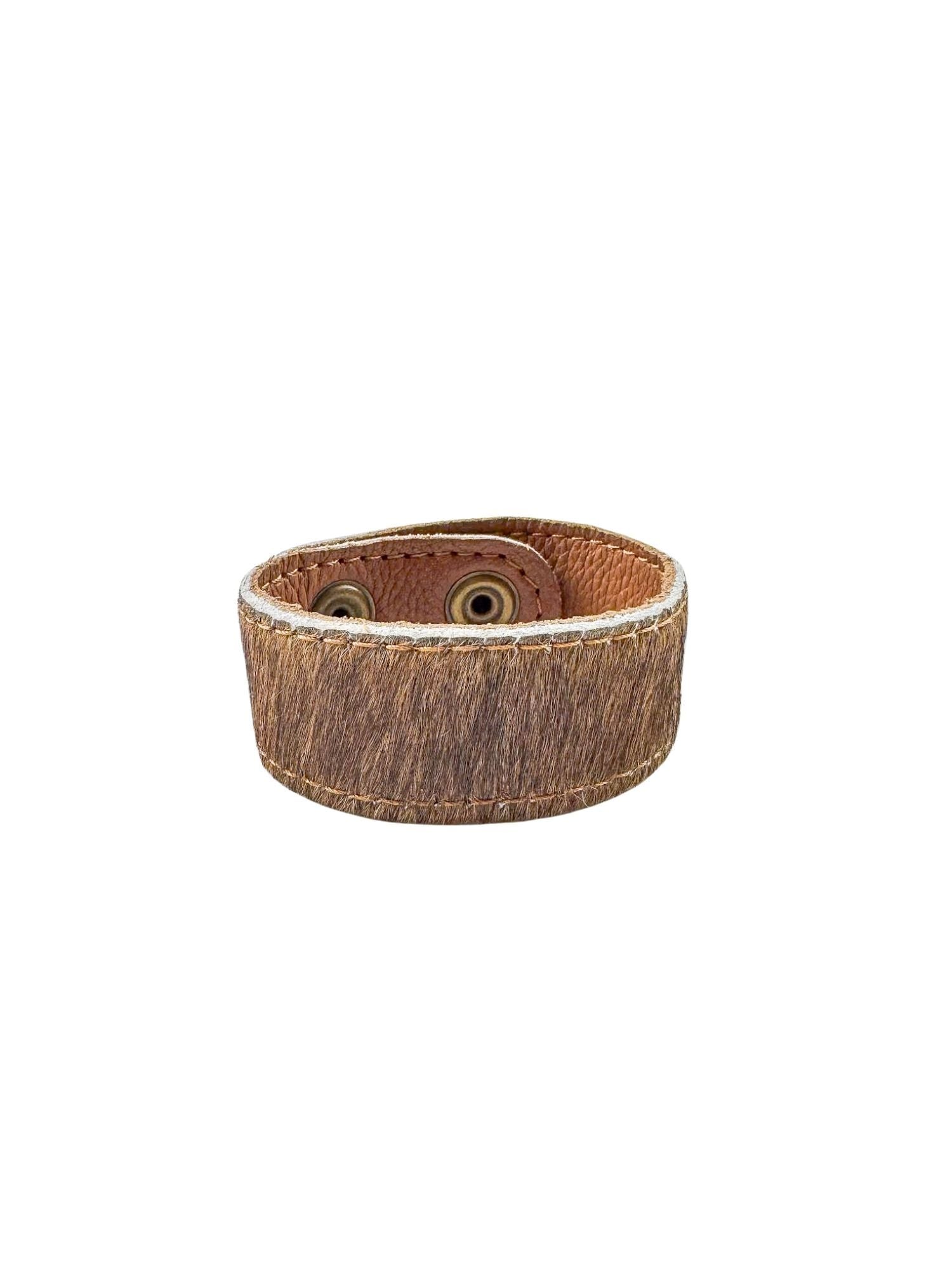 Thin Horse Hair Cuff Bracelet | Neutral