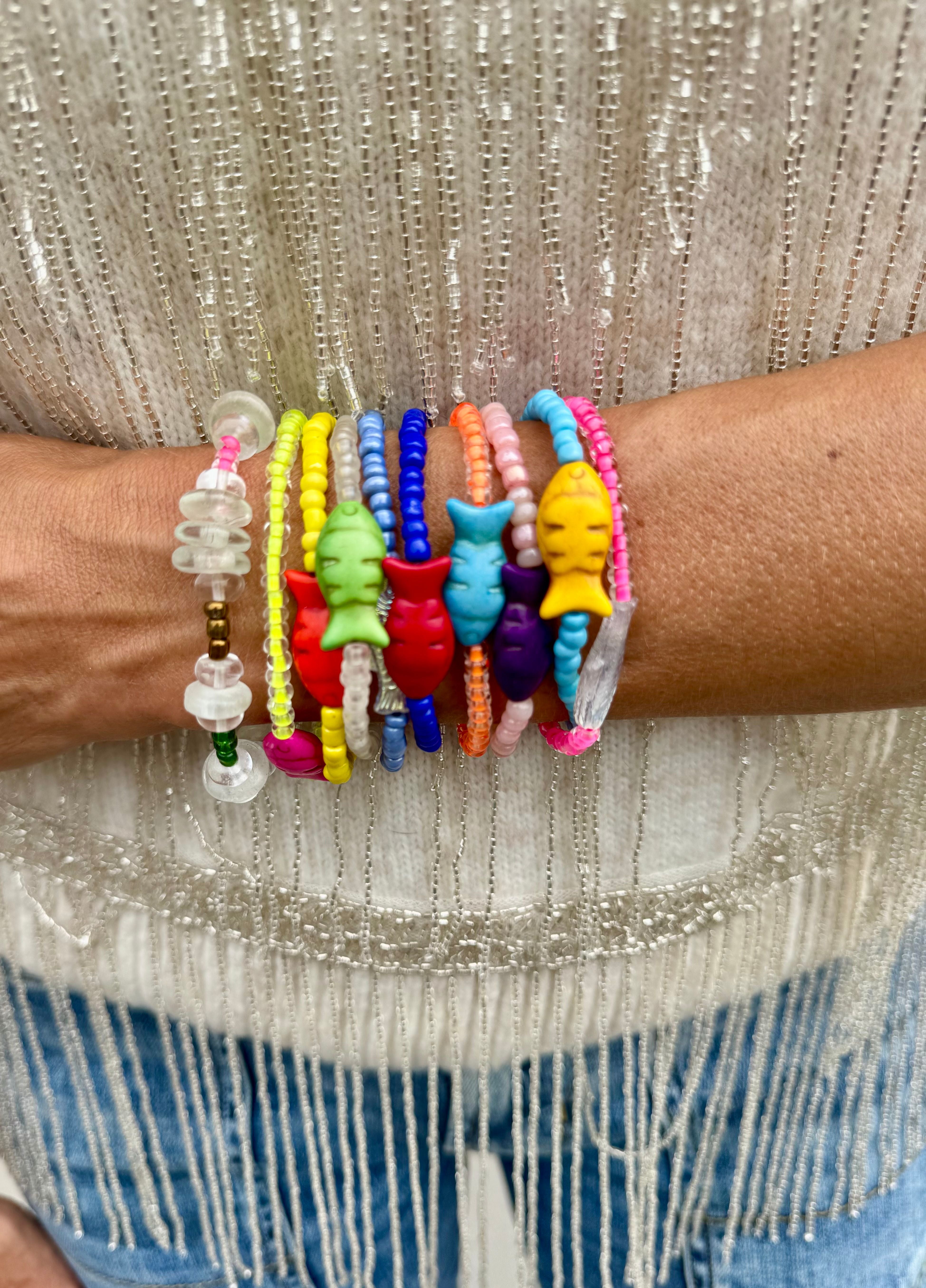 Simple Seed Bracelet | Lilac Fish