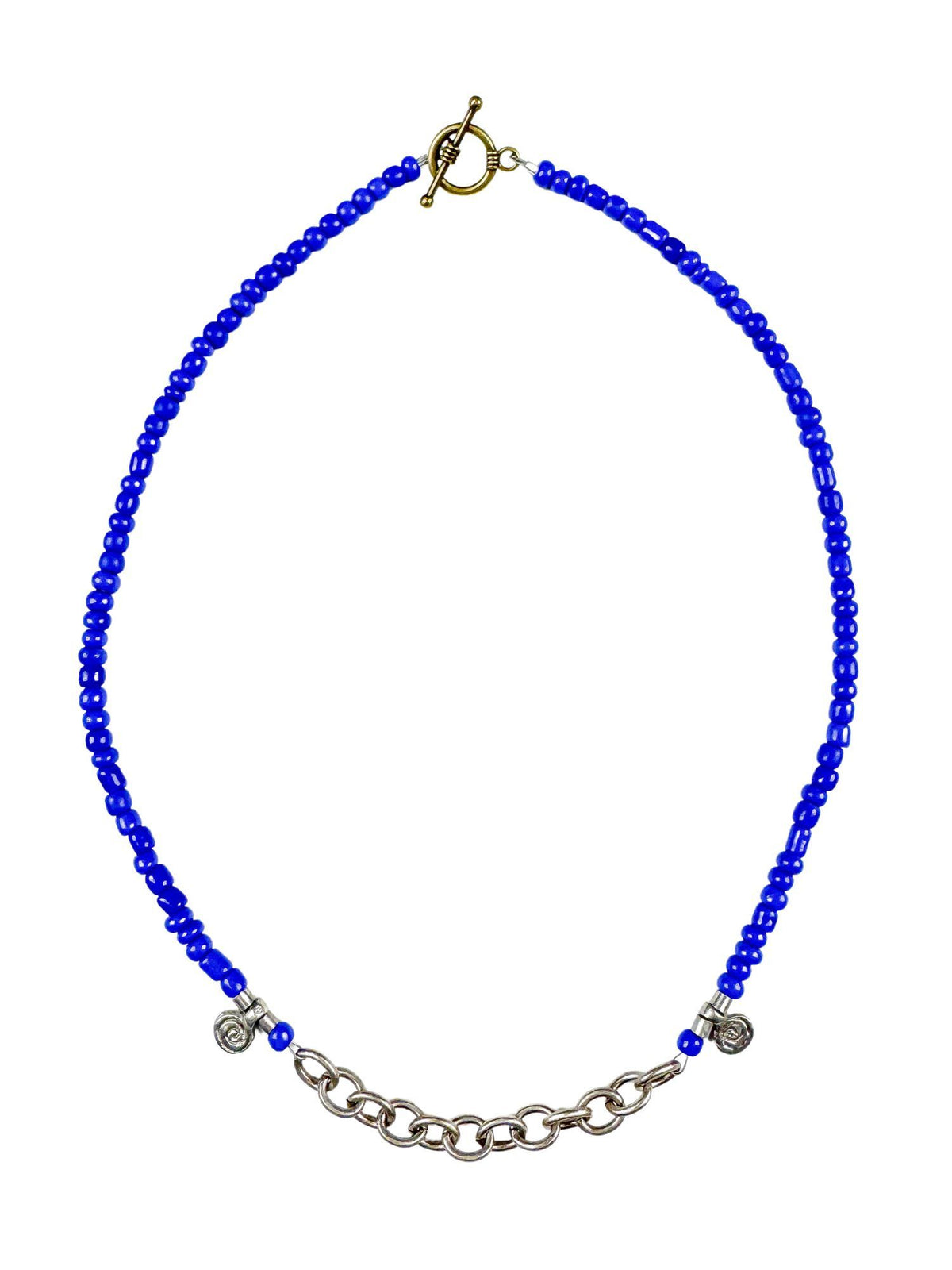 Seed Chain Necklace | Blue | Final Sale