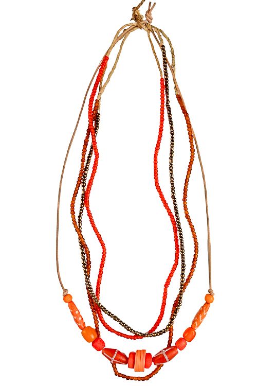 Layer Necklace Set | Orange