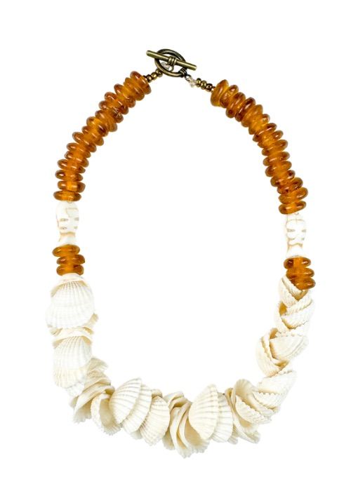 Stacked Shell Necklace | Neutral