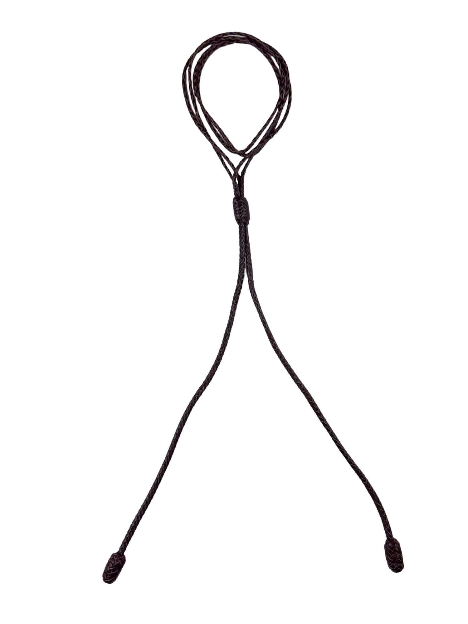 Bolo Leather Necklace | Black