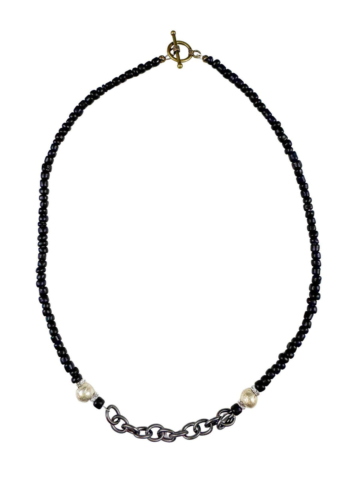 Seed Chain Necklace | Black | Final Sale