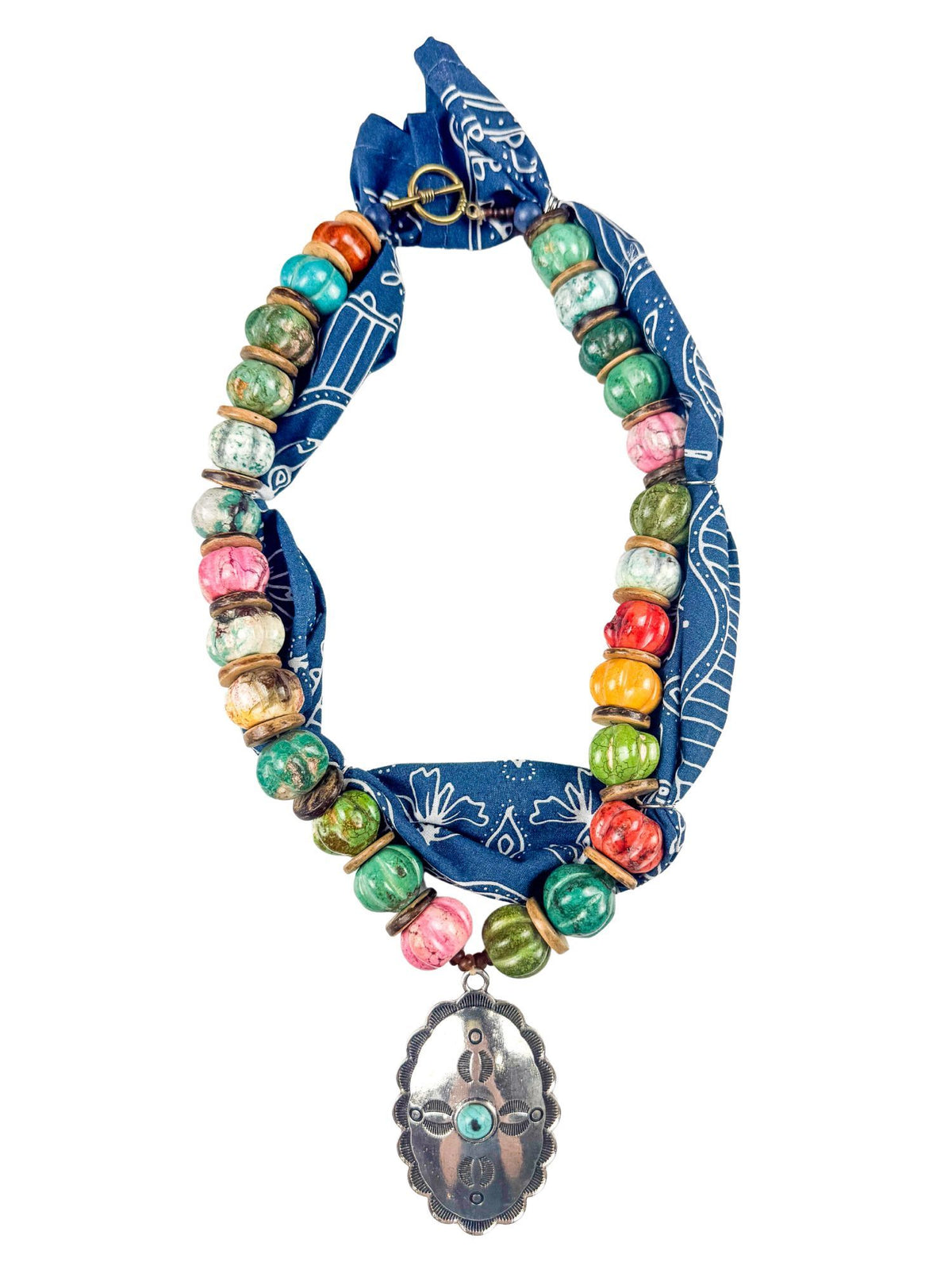 Beaded Bandana Necklace | Westward Pendant