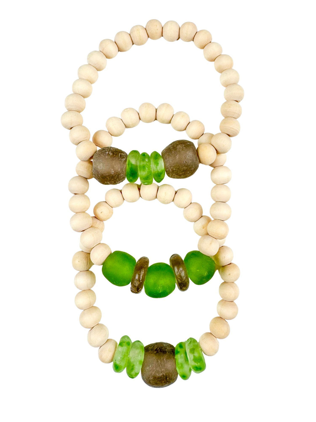 Trio Stack Bracelet Set | Forest | Final Sale