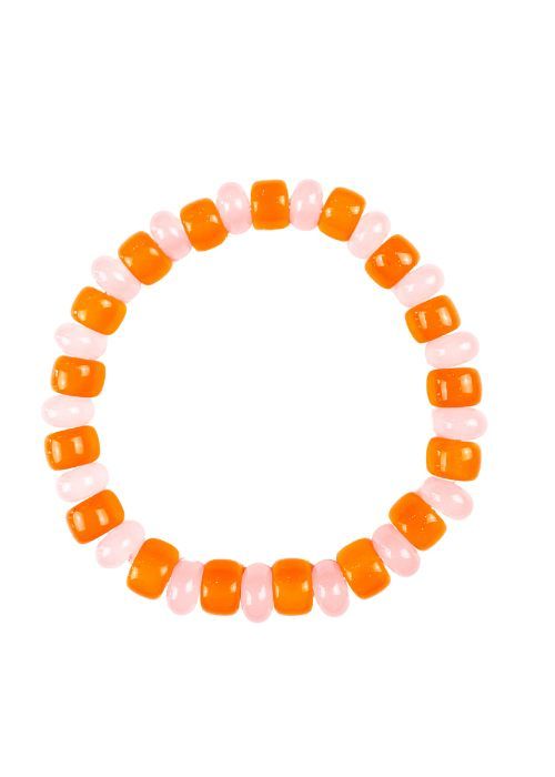Intricate Stack Bracelet | Pink + Orange
