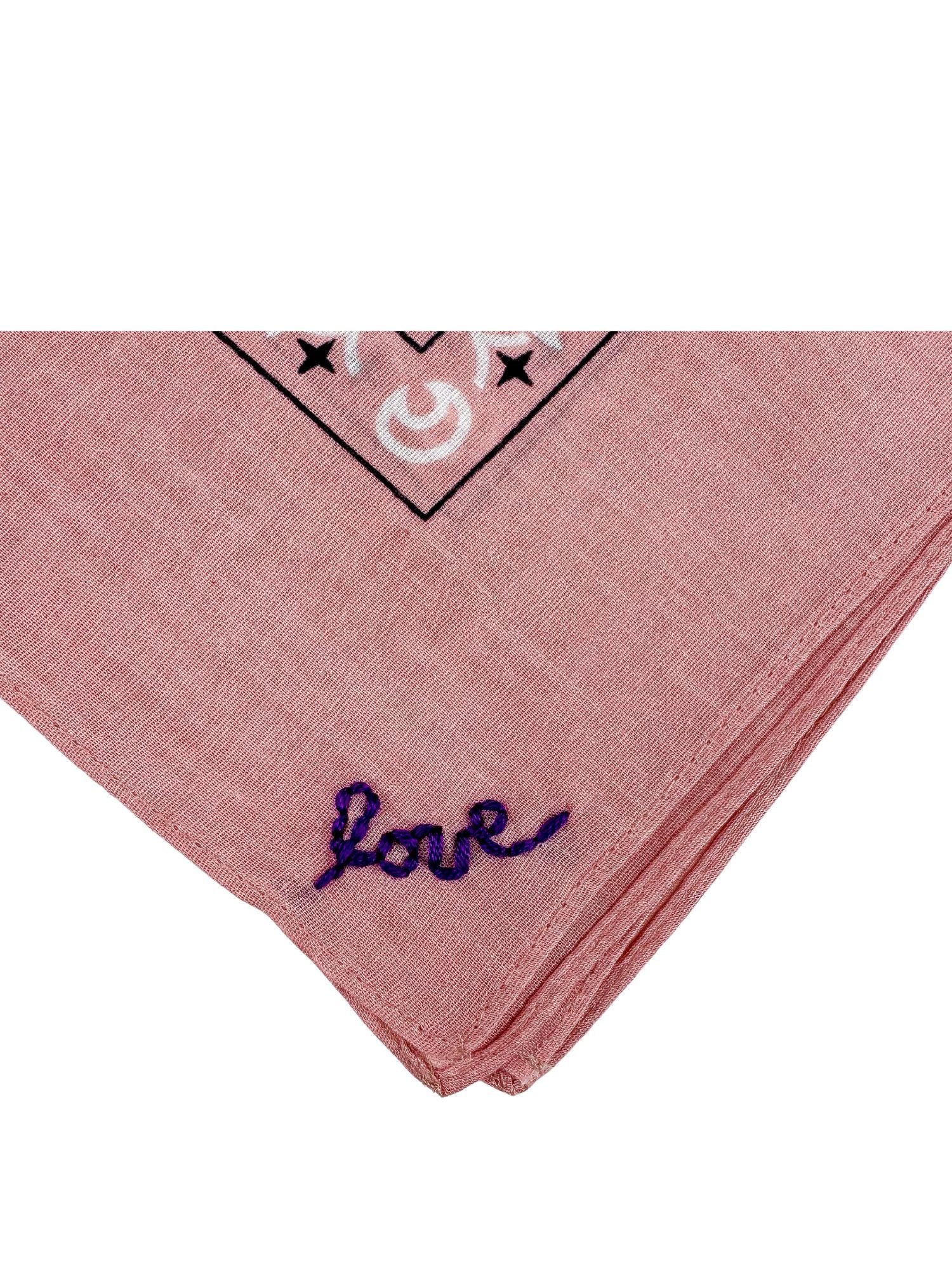 Stitched Bandana | Dusty Rose