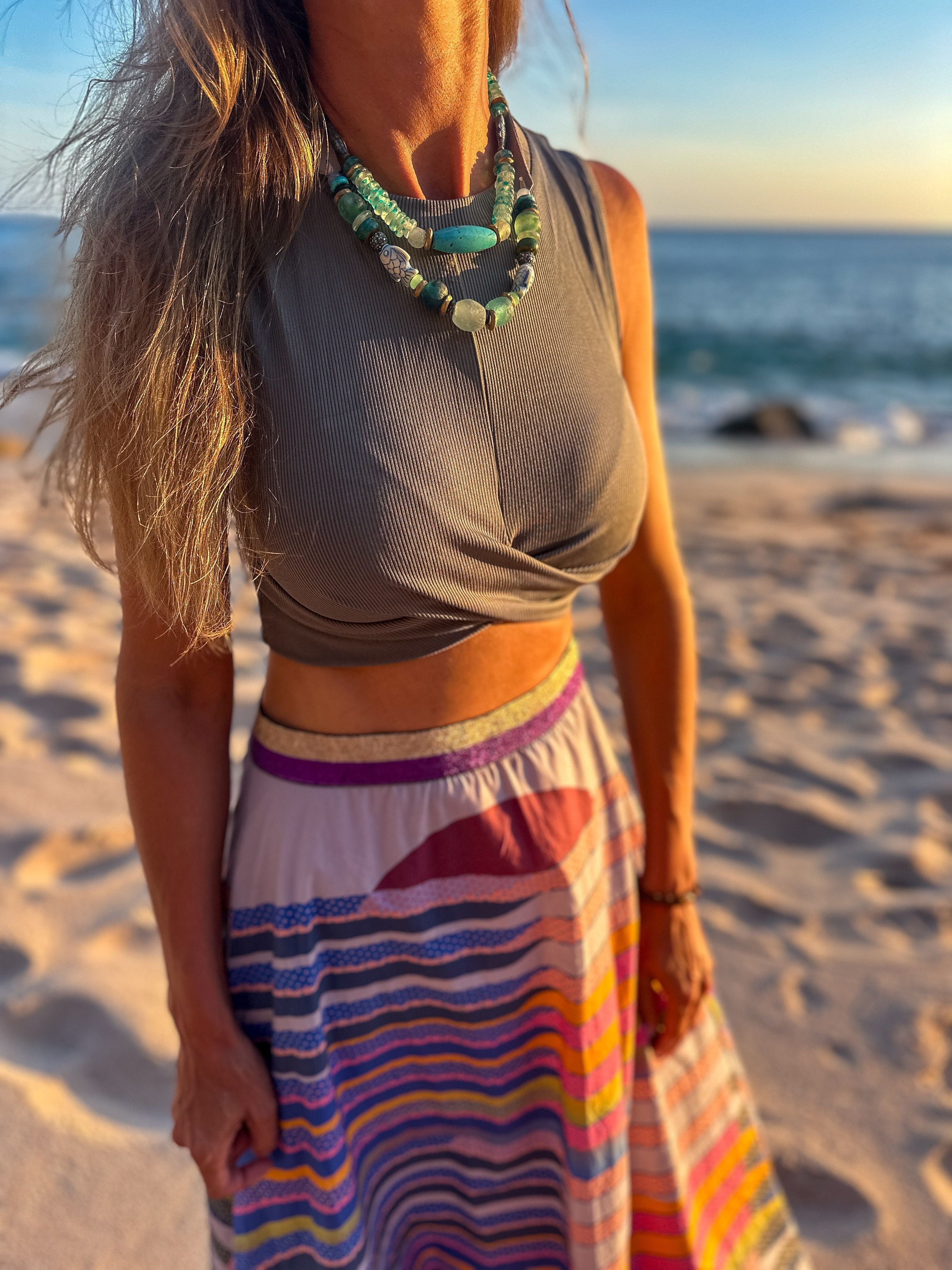 Tribal Classic Necklace | Aqua Azul