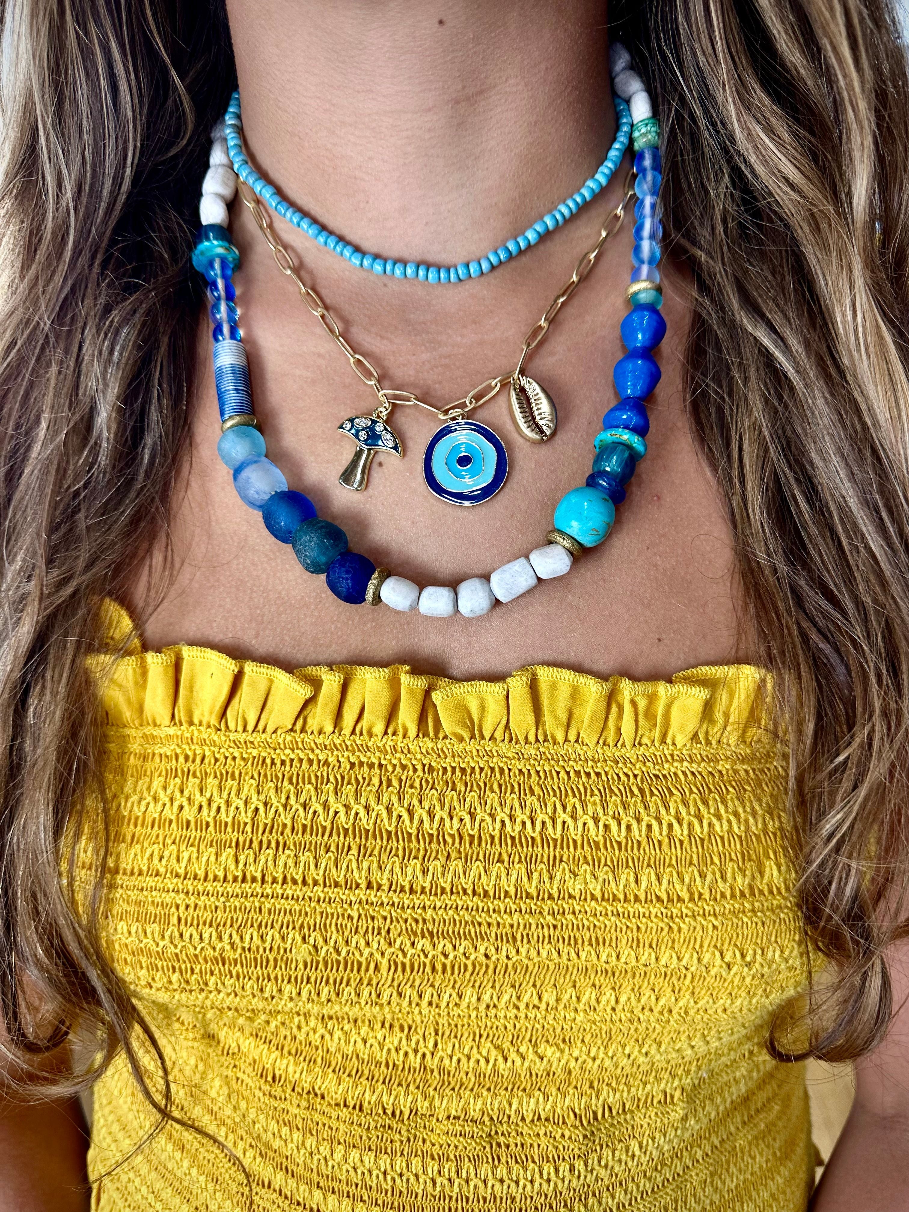 Layered Charm Necklace | Ocean