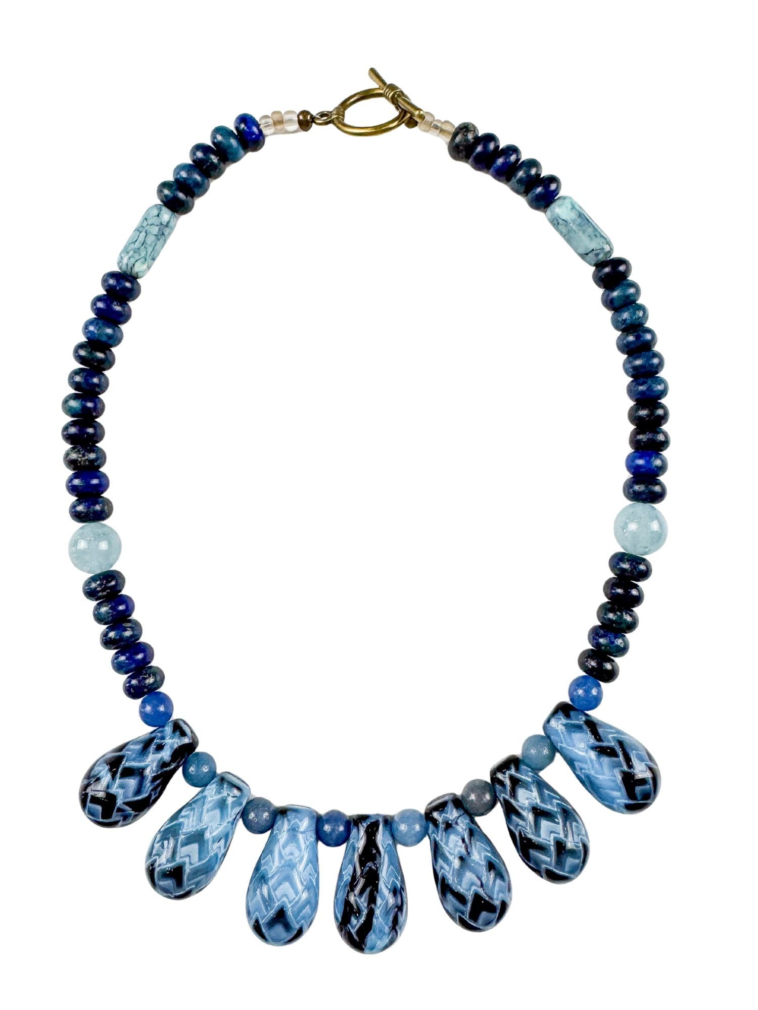 Classic Necklace | Marble Denim