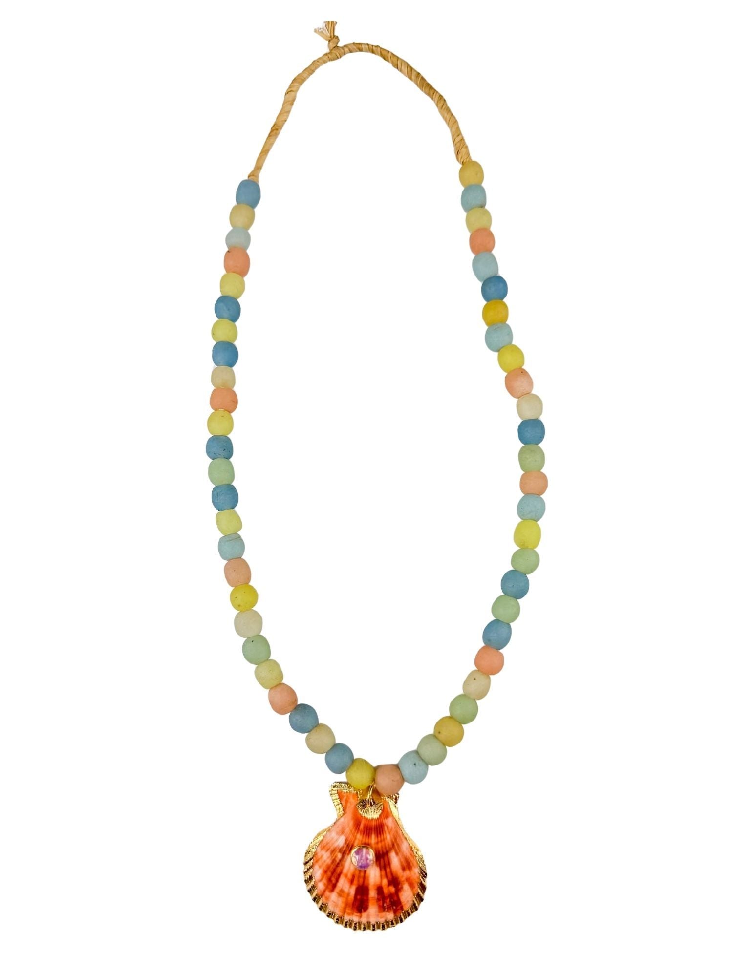 Beaded Shell Necklace | Pastel | Final Sale