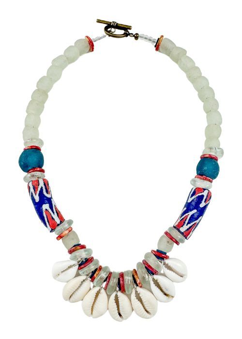 Stacked Cowrie Choker | Americana