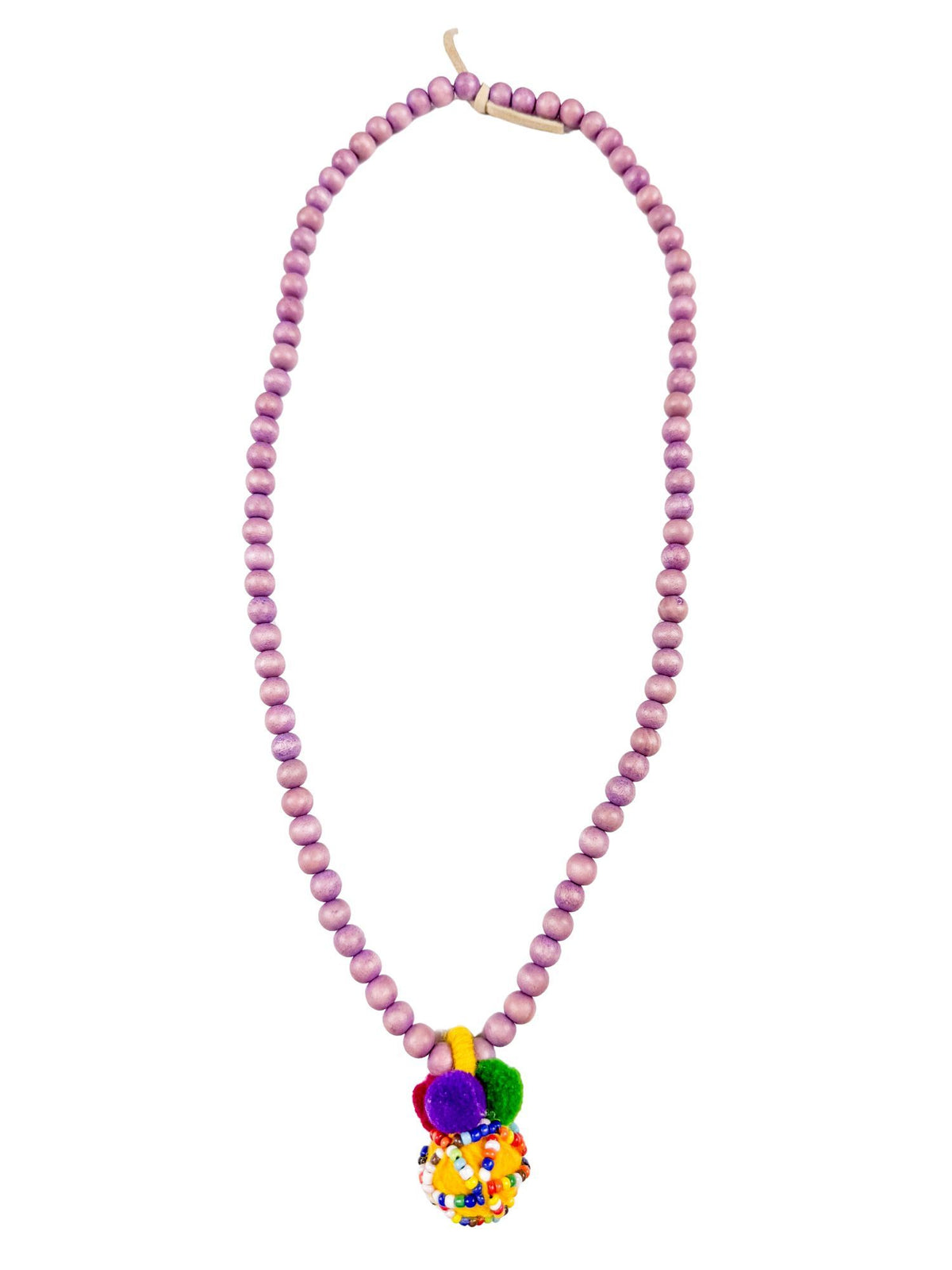 Kids Pom Pom Necklace | Multi | Final Sale