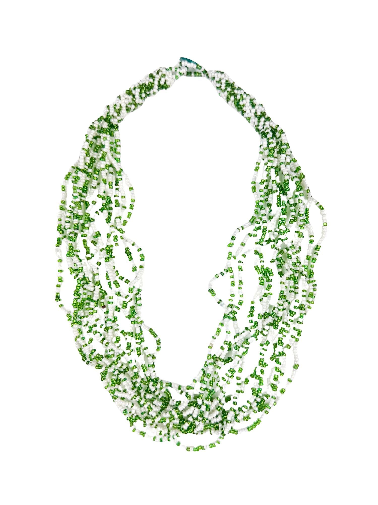 Layering Seed Necklace | Green
