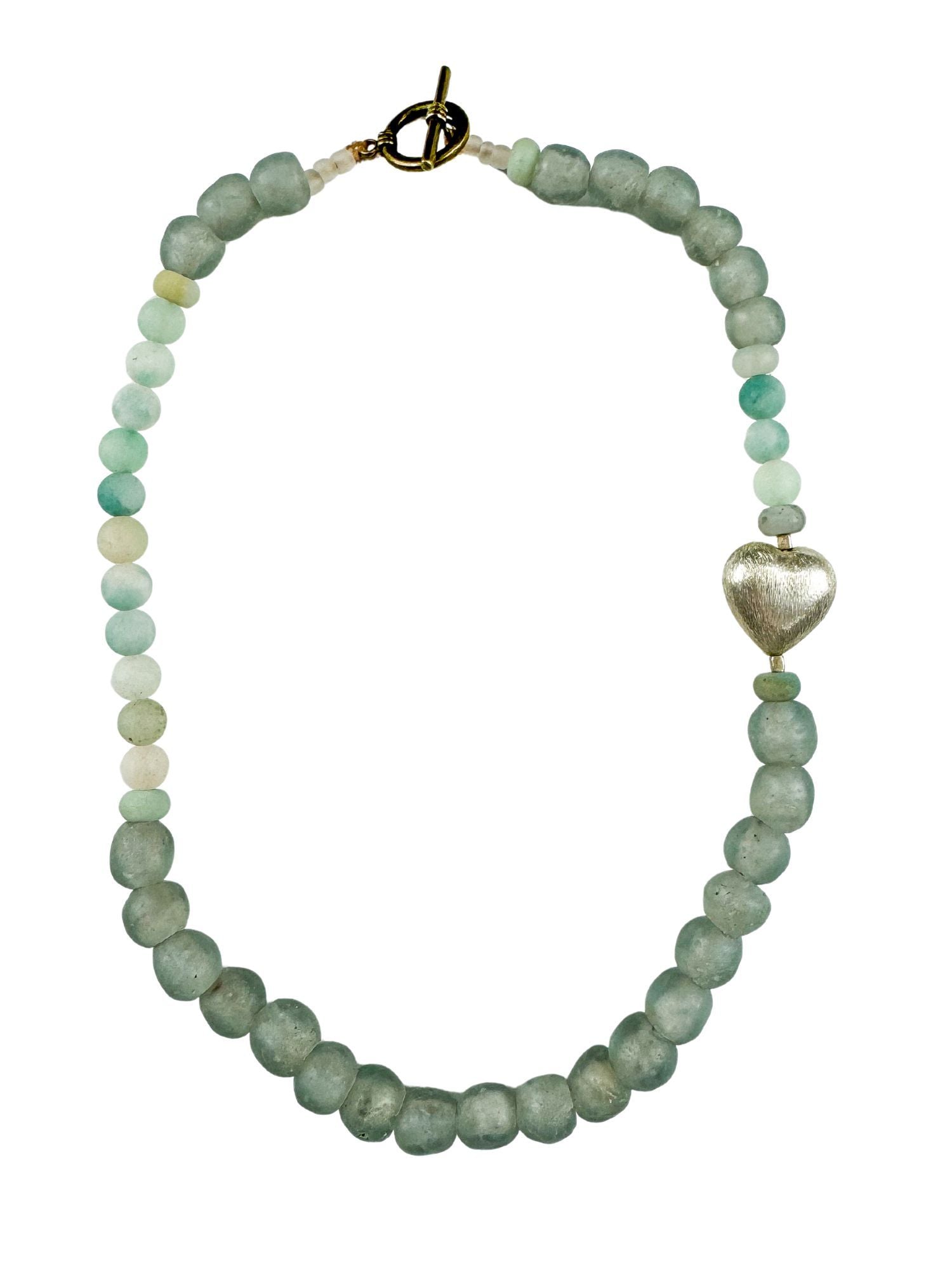 Classic Heart Necklace | Gray | Final Sale