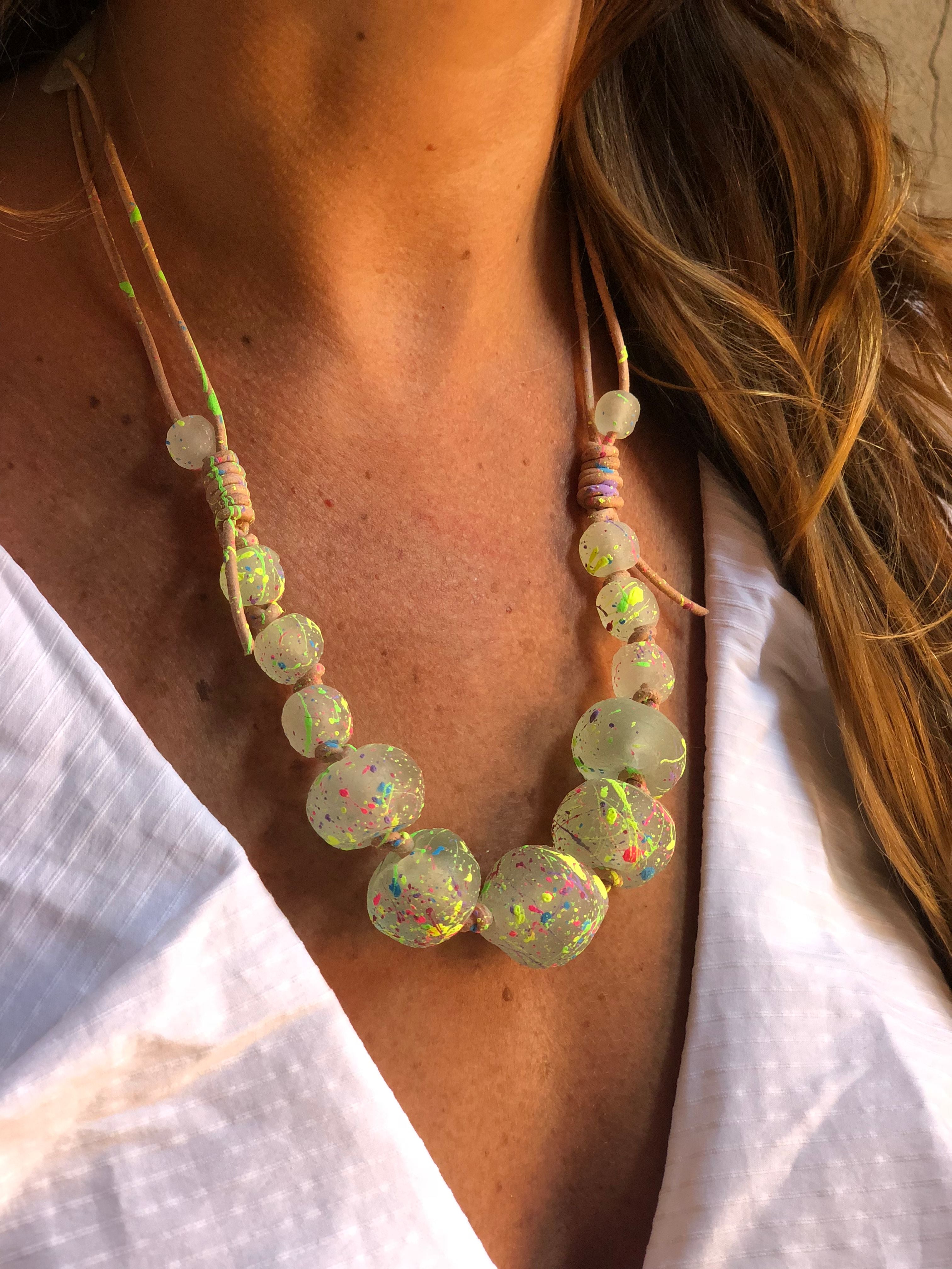 Cord Classic Necklace | Splattered