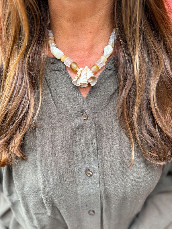 Slim Shell Necklace | Sierra